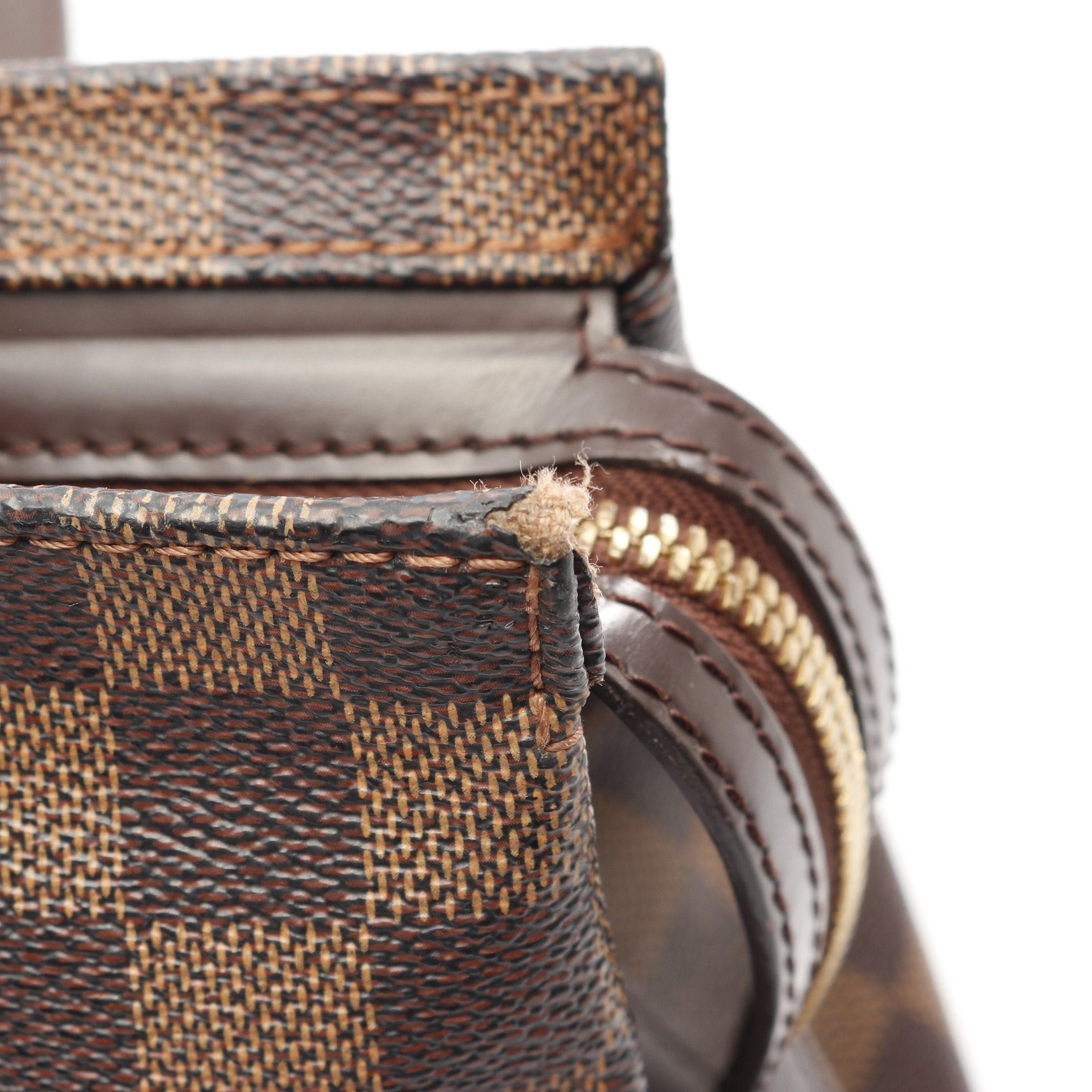 Louis Vuitton Louis Vuitton Chelsea Damier Ebene Shoulder Bag Tote Leather Brown Size ONE SIZE - 10 Thumbnail