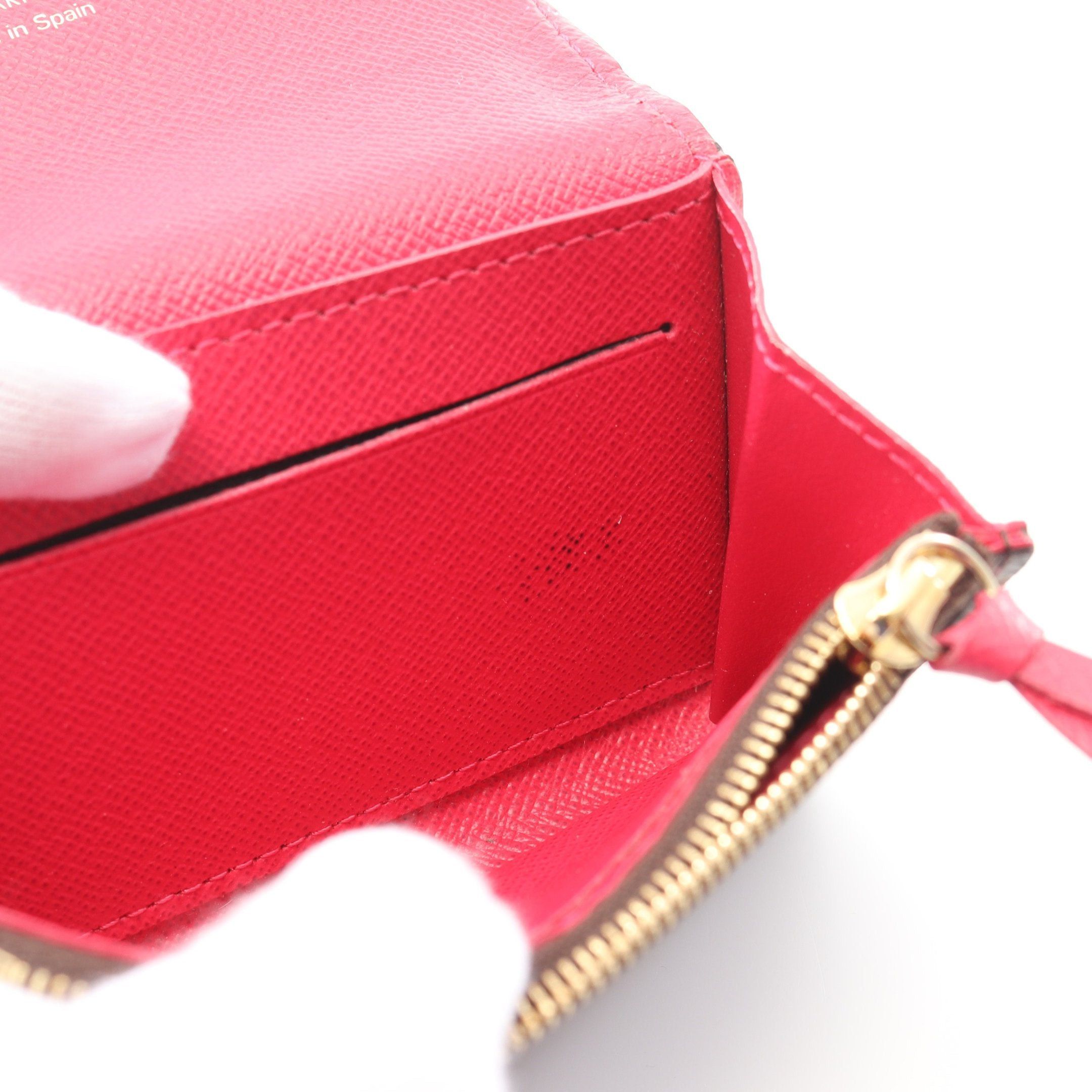 Louis Vuitton Louis Vuitton Porte-Monnaie Rosary Monogram Fuchsia Coin Purse Leather Brown Size ONE SIZE - 6 Thumbnail