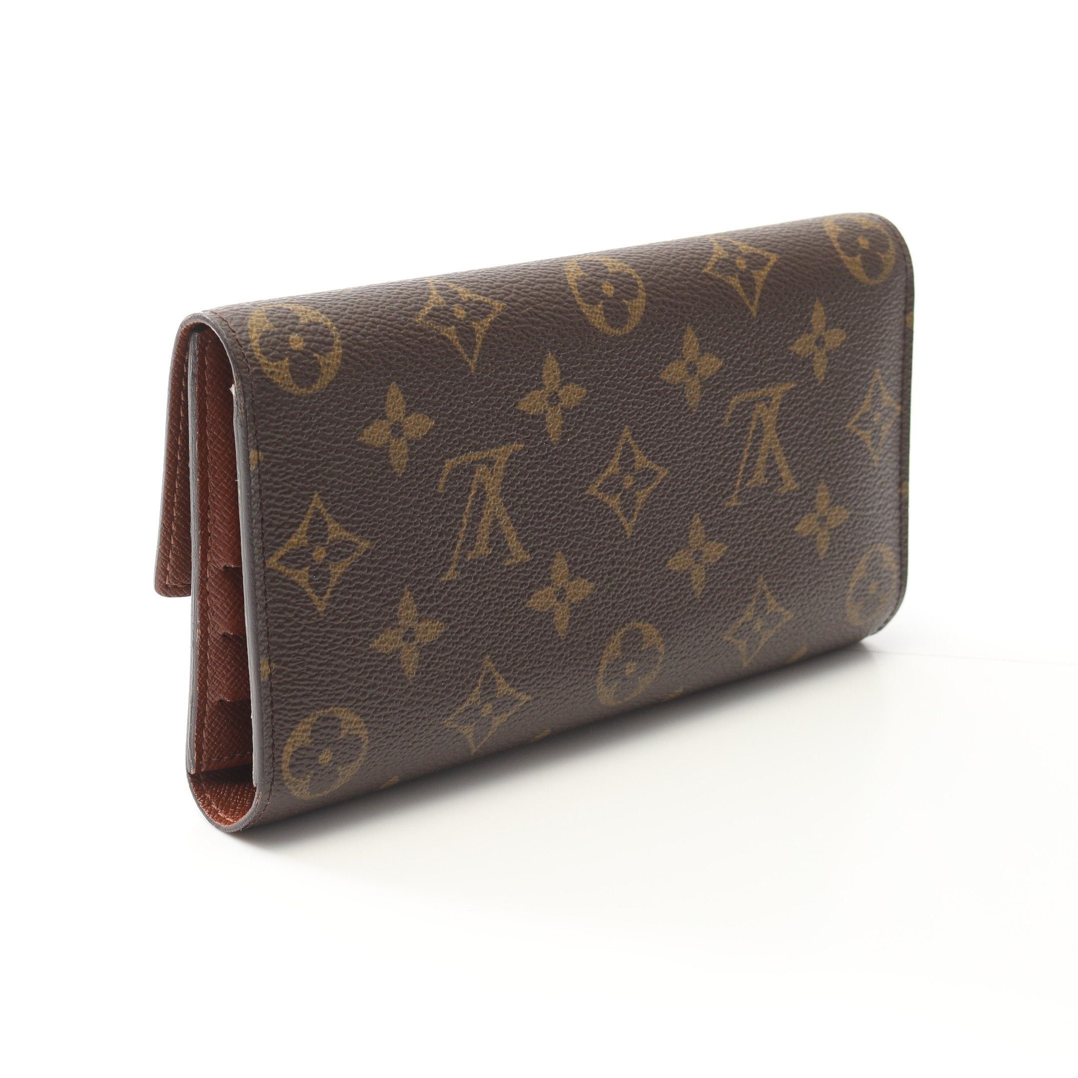 Louis Vuitton Louis Vuitton Porto Tresor International Monogram Trifold Long Wallet Leather Brown Size ONE SIZE - 2 Thumbnail