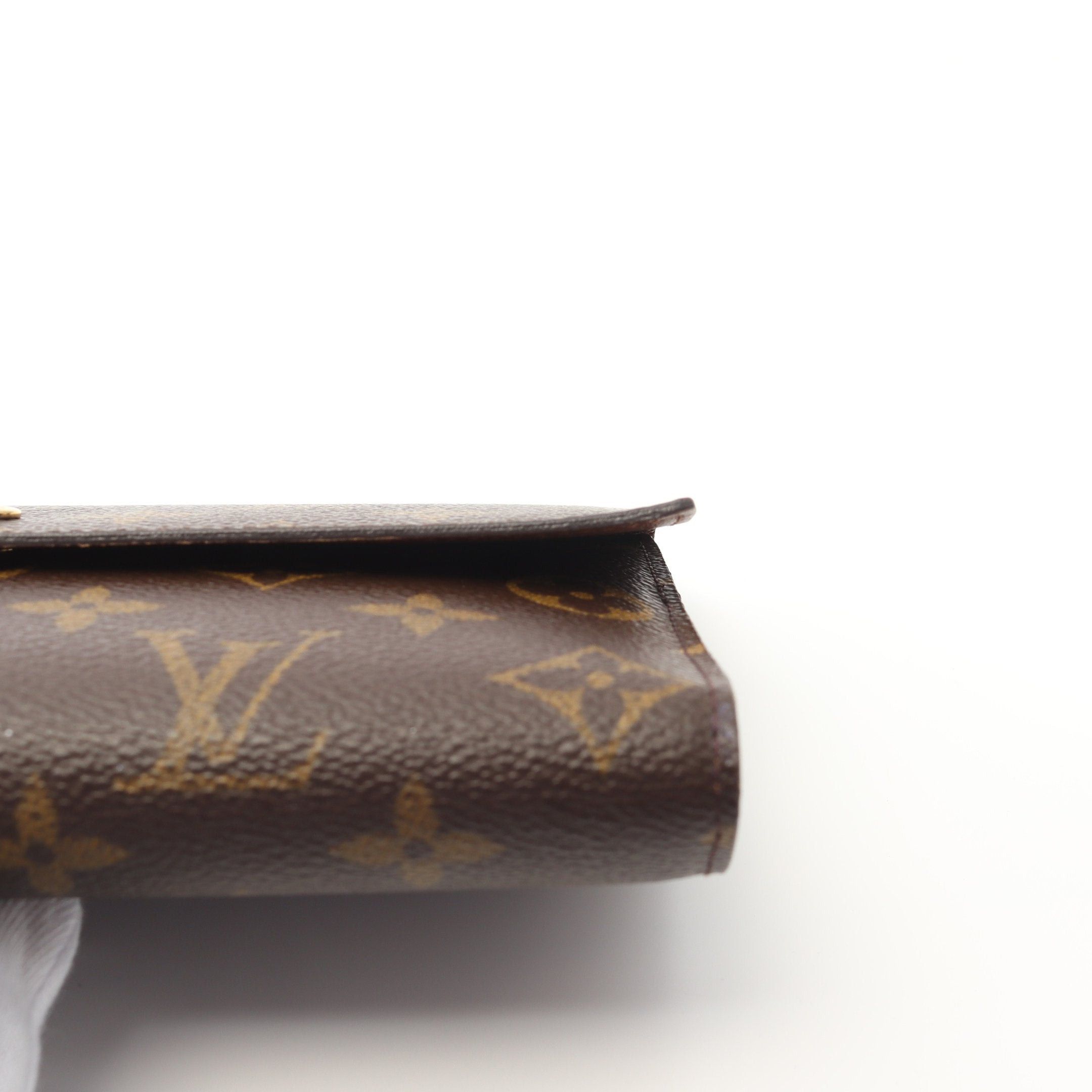 Louis Vuitton Louis Vuitton Porto Tresor International Monogram Trifold Long Wallet Leather Brown Size ONE SIZE - 10 Thumbnail