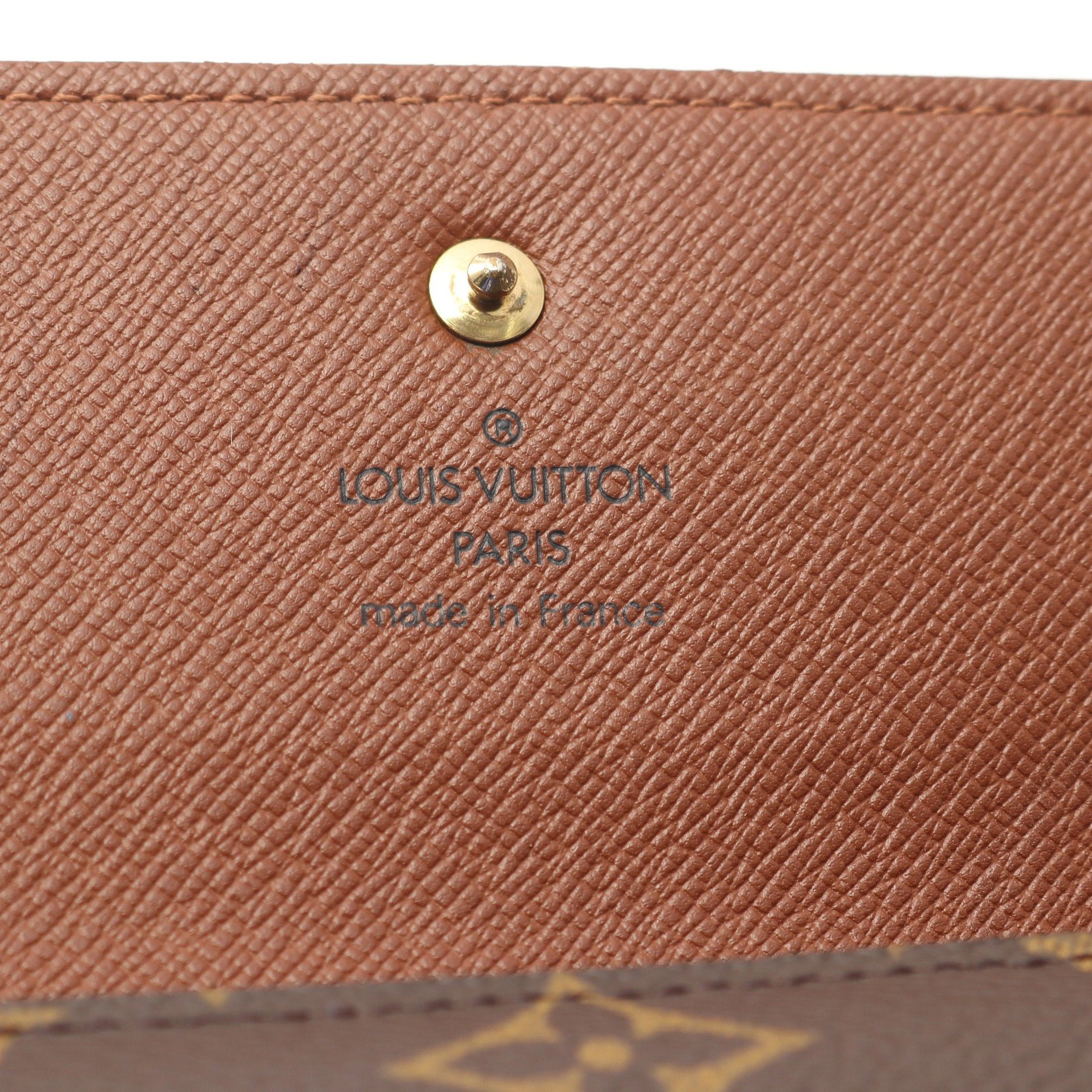 Louis Vuitton Louis Vuitton Porto Tresor International Monogram Trifold Long Wallet Leather Brown Size ONE SIZE - 5 Thumbnail