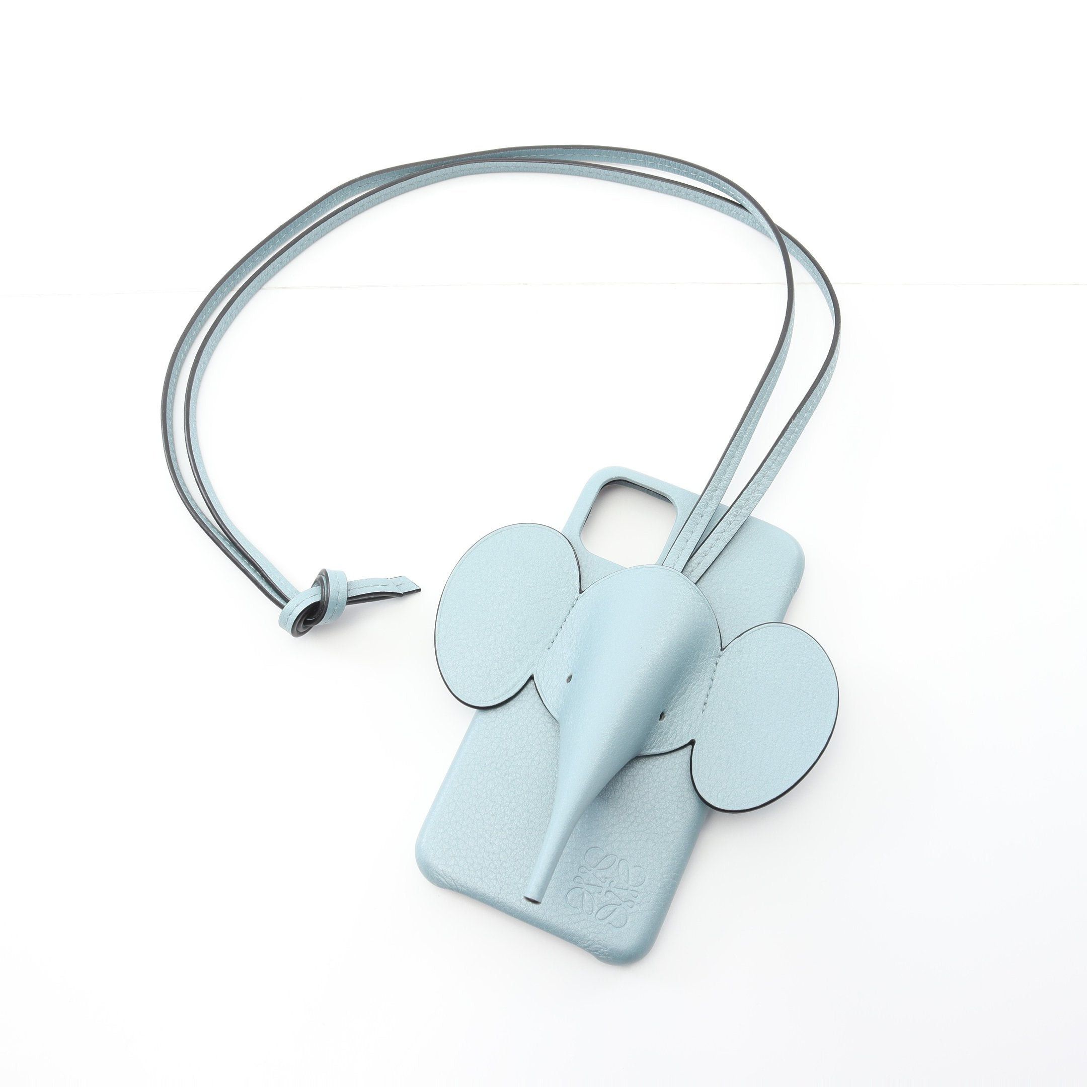 Loewe Loewe Elephant Iphone 11 Cover Case Leather Light Blue Size ONE SIZE - 4 Thumbnail
