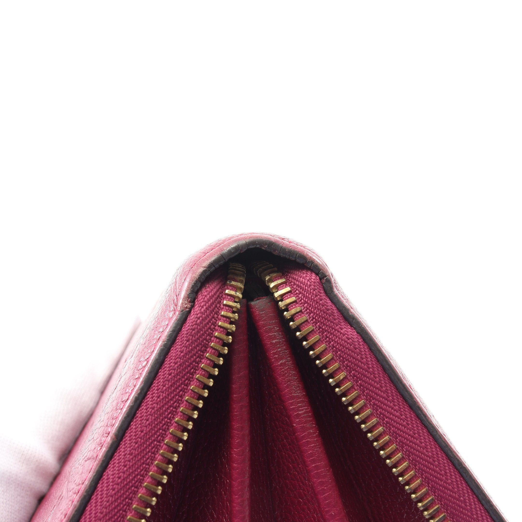 Louis Vuitton Louis Vuitton Zippy Wallet Monogram Empreinte Oror Round Zipper Long Leather Pink Purple Size ONE SIZE - 7 Thumbnail