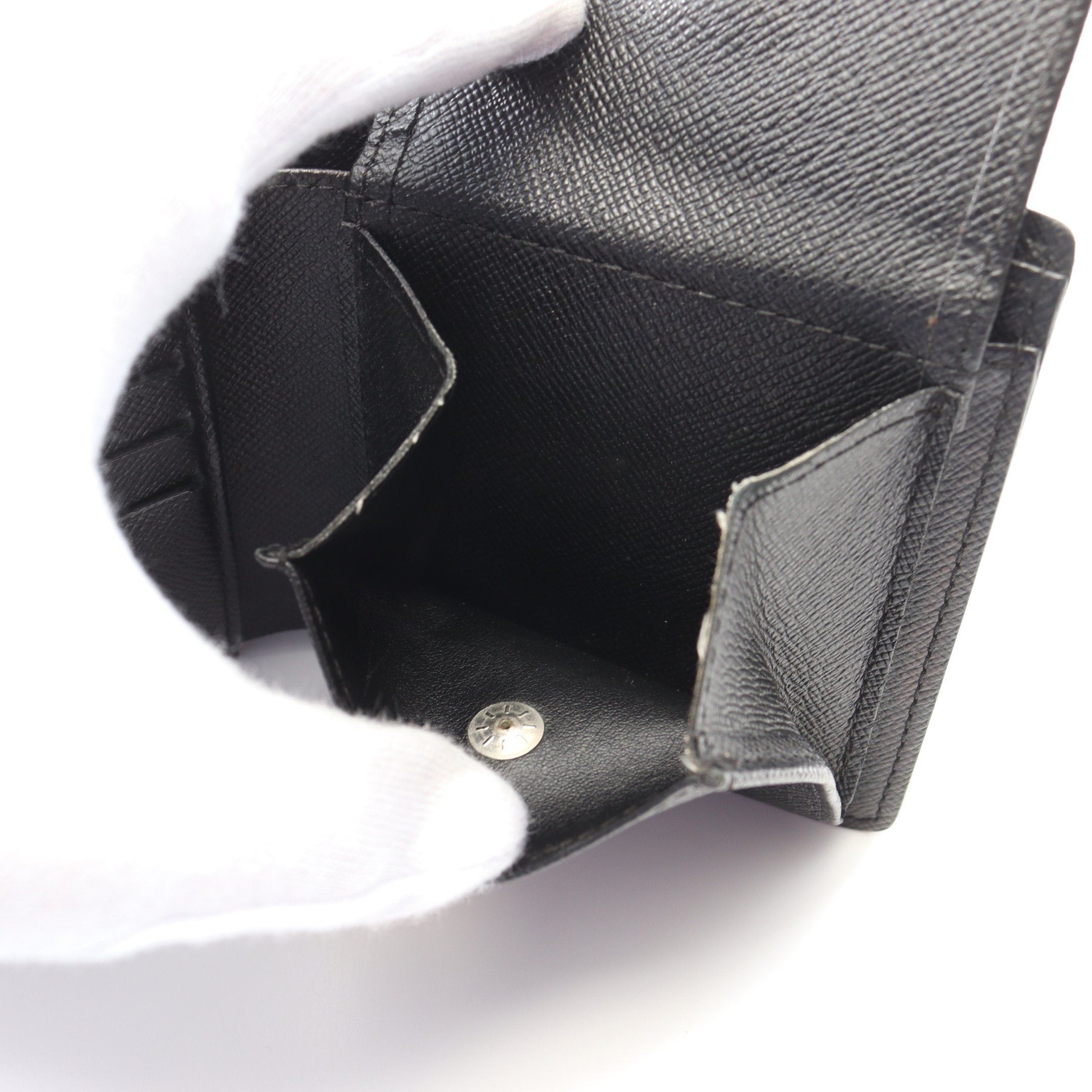 Louis Vuitton Louis Vuitton Portefeuil Marco Damier Graphite Bi-Fold Wallet Leather Black Size ONE SIZE - 4 Thumbnail