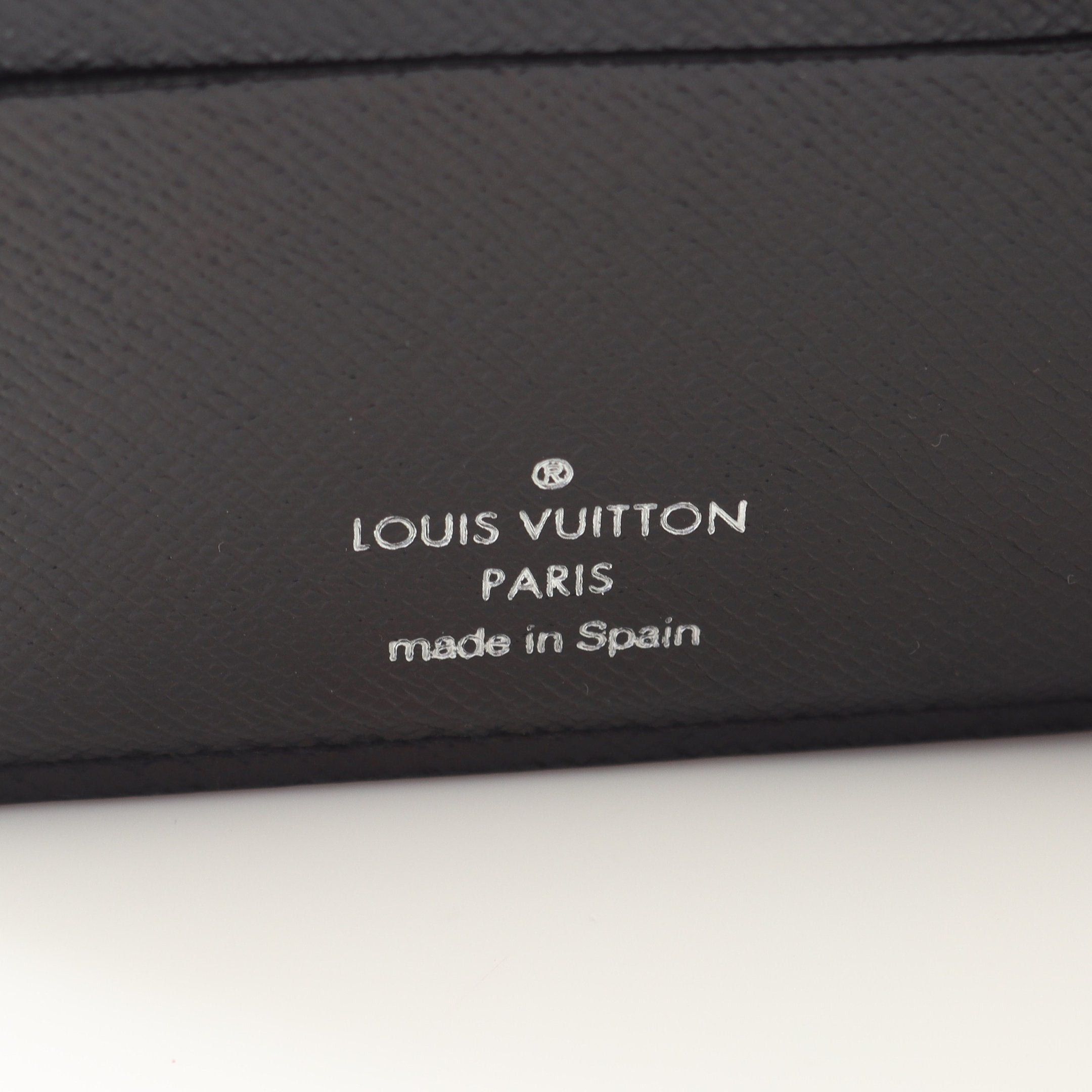 Louis Vuitton Louis Vuitton Portefeuil Marco Damier Graphite Bi-Fold Wallet Leather Black Size ONE SIZE - 5 Thumbnail