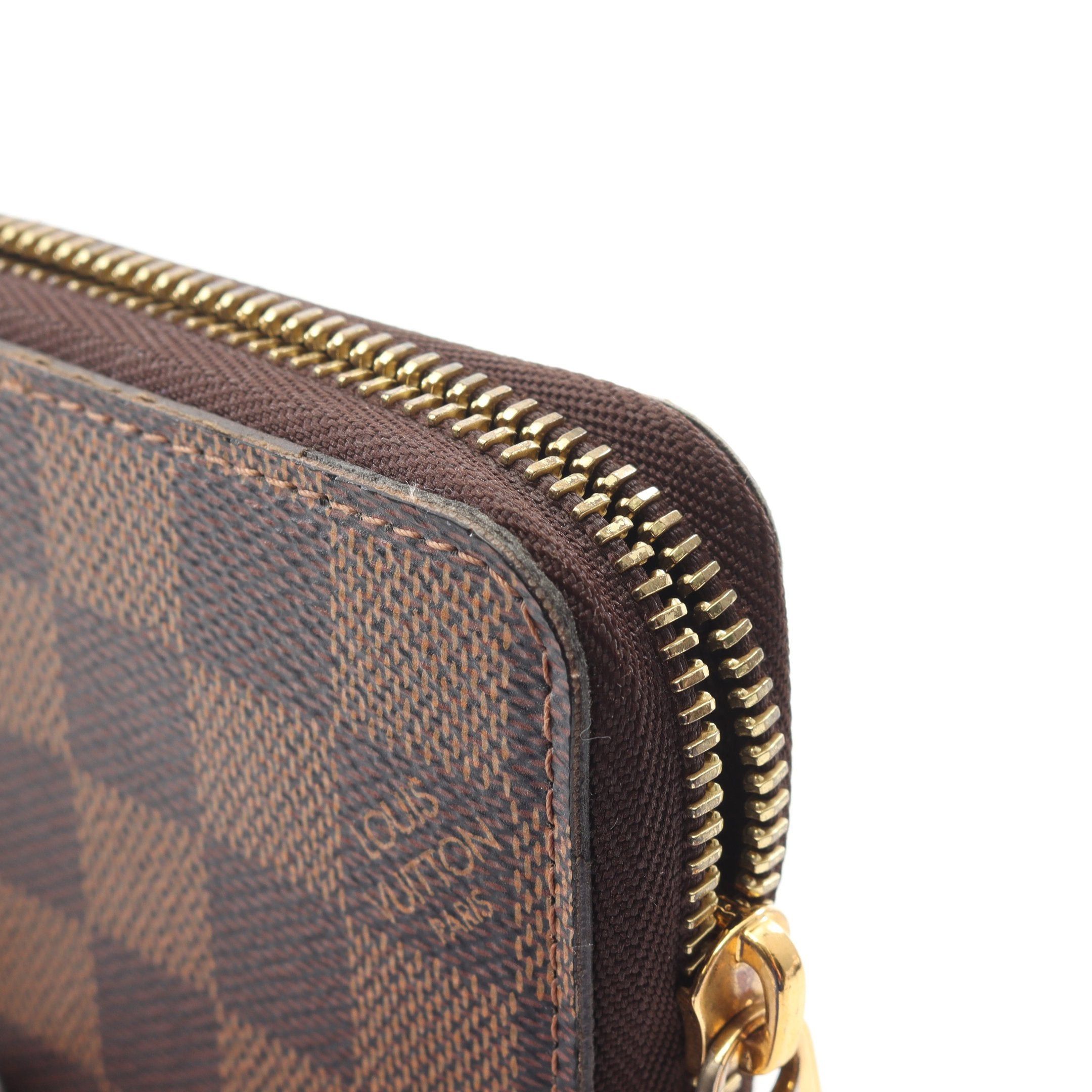 Louis Vuitton Louis Vuitton Zippy Wallet Damier Ebene Round Zipper Long Brown Size ONE SIZE - 8 Thumbnail