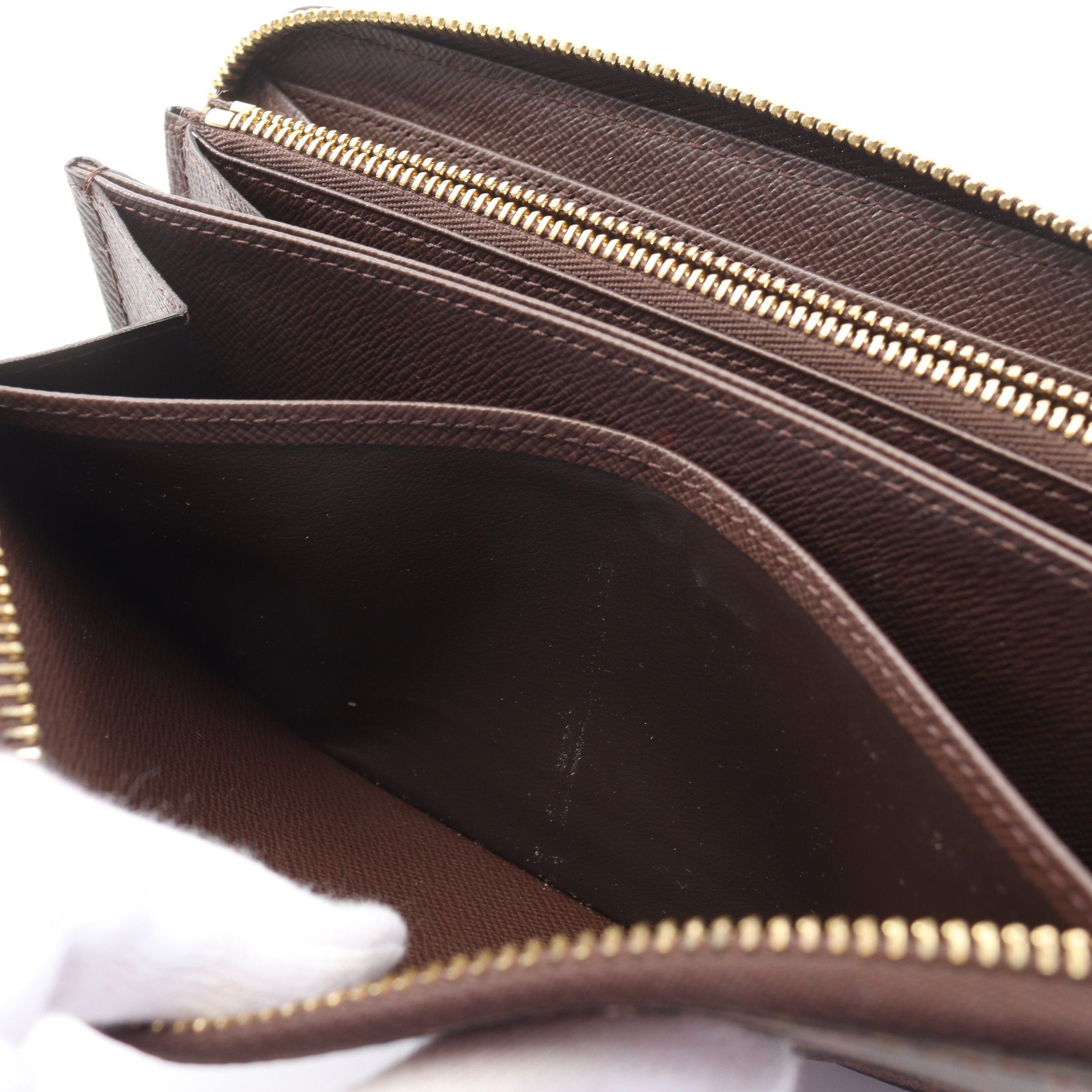 Louis Vuitton Louis Vuitton Zippy Wallet Damier Ebene Round Zipper Long Brown Size ONE SIZE - 6 Thumbnail