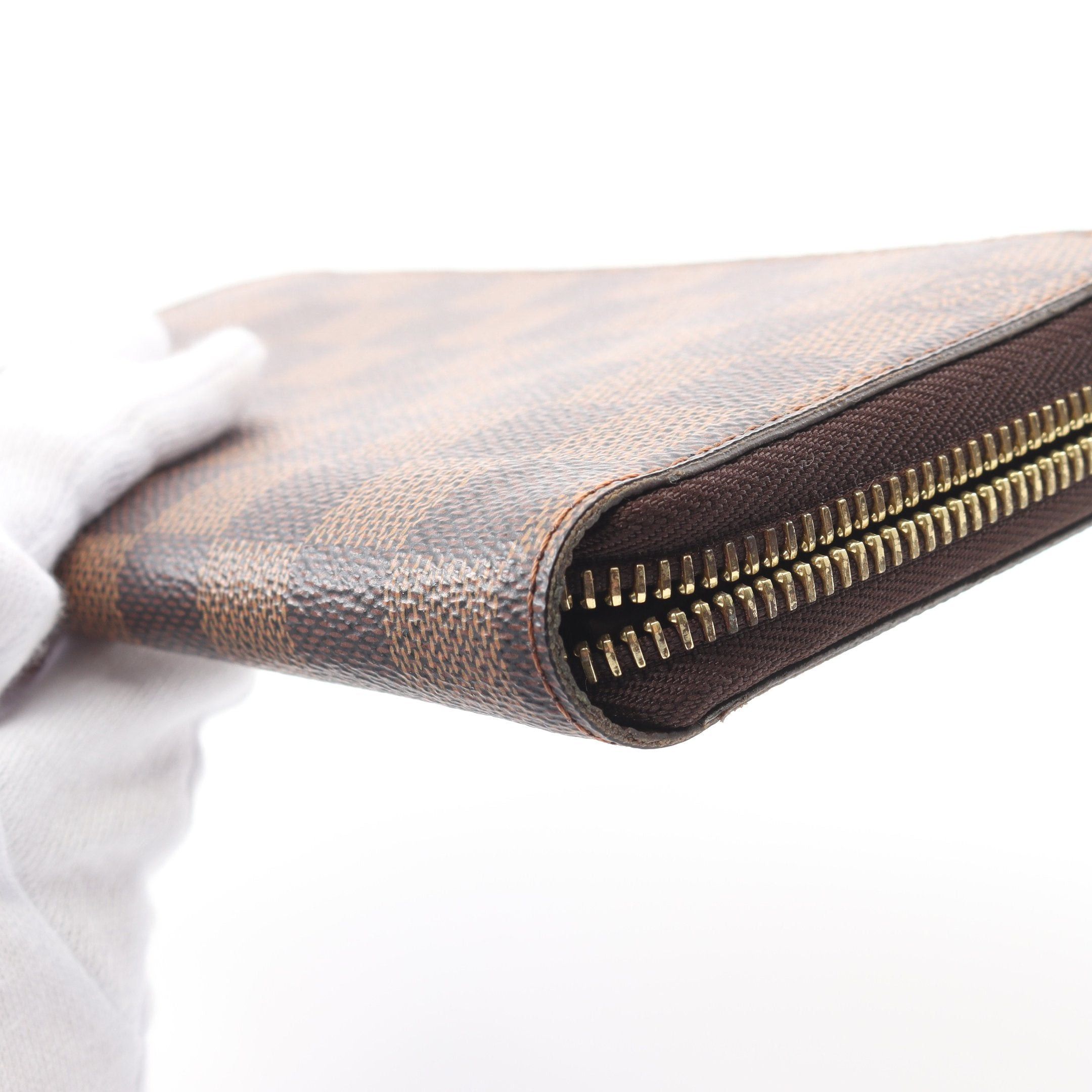 Louis Vuitton Louis Vuitton Zippy Wallet Damier Ebene Round Zipper Long Brown Size ONE SIZE - 10 Thumbnail