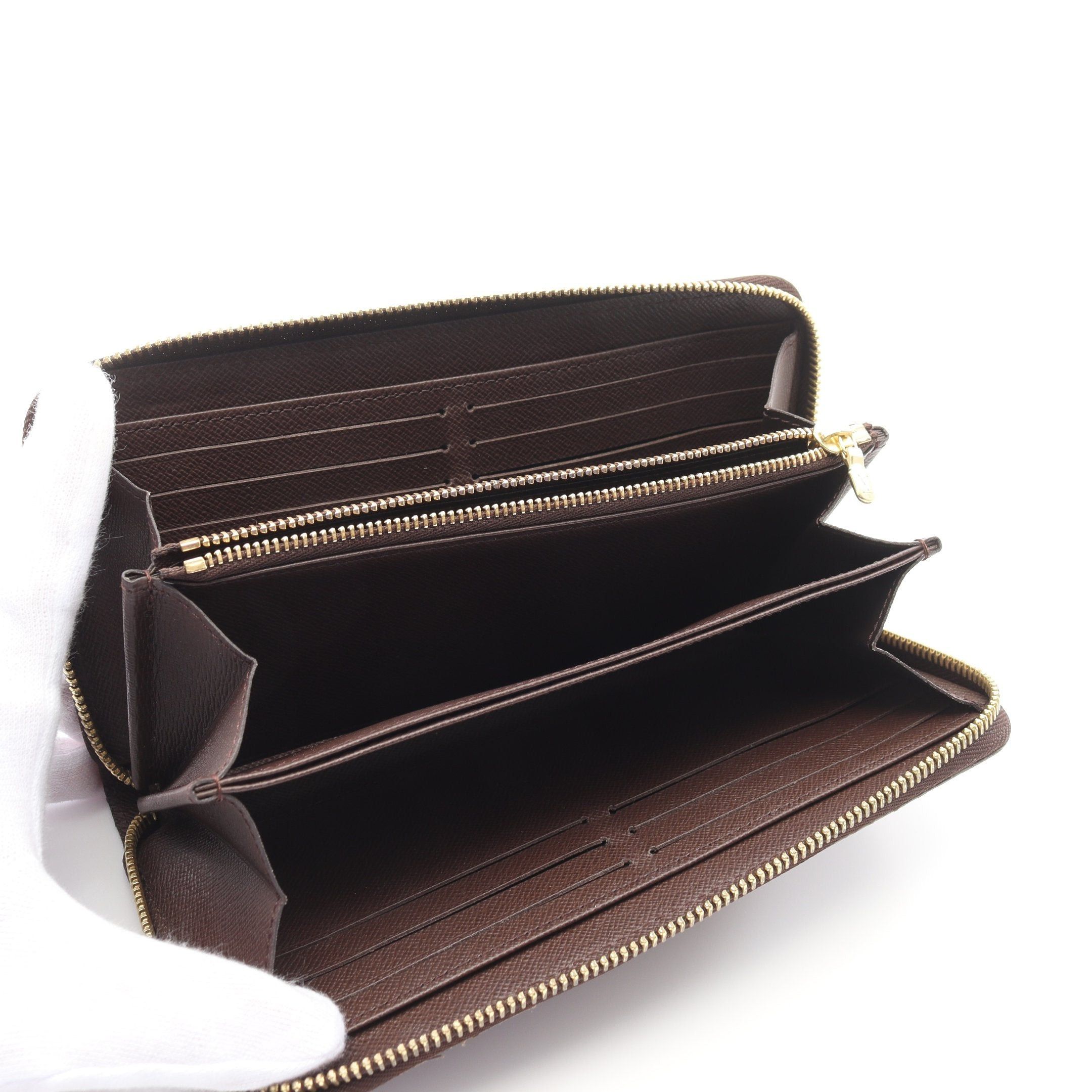 Louis Vuitton Louis Vuitton Zippy Wallet Damier Ebene Round Zipper Long Brown Size ONE SIZE - 3 Thumbnail
