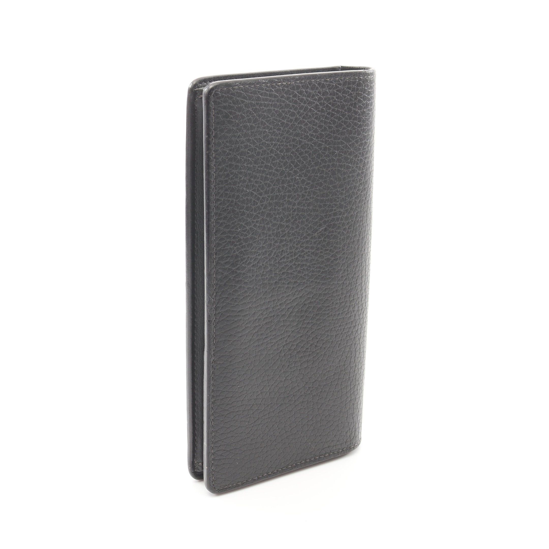 Louis Vuitton Louis Vuitton Portefeuil Brother Taurillon Anthracite Bi-Fold Long Wallet Leather Gray Green Size ONE SIZE - 2 Thumbnail
