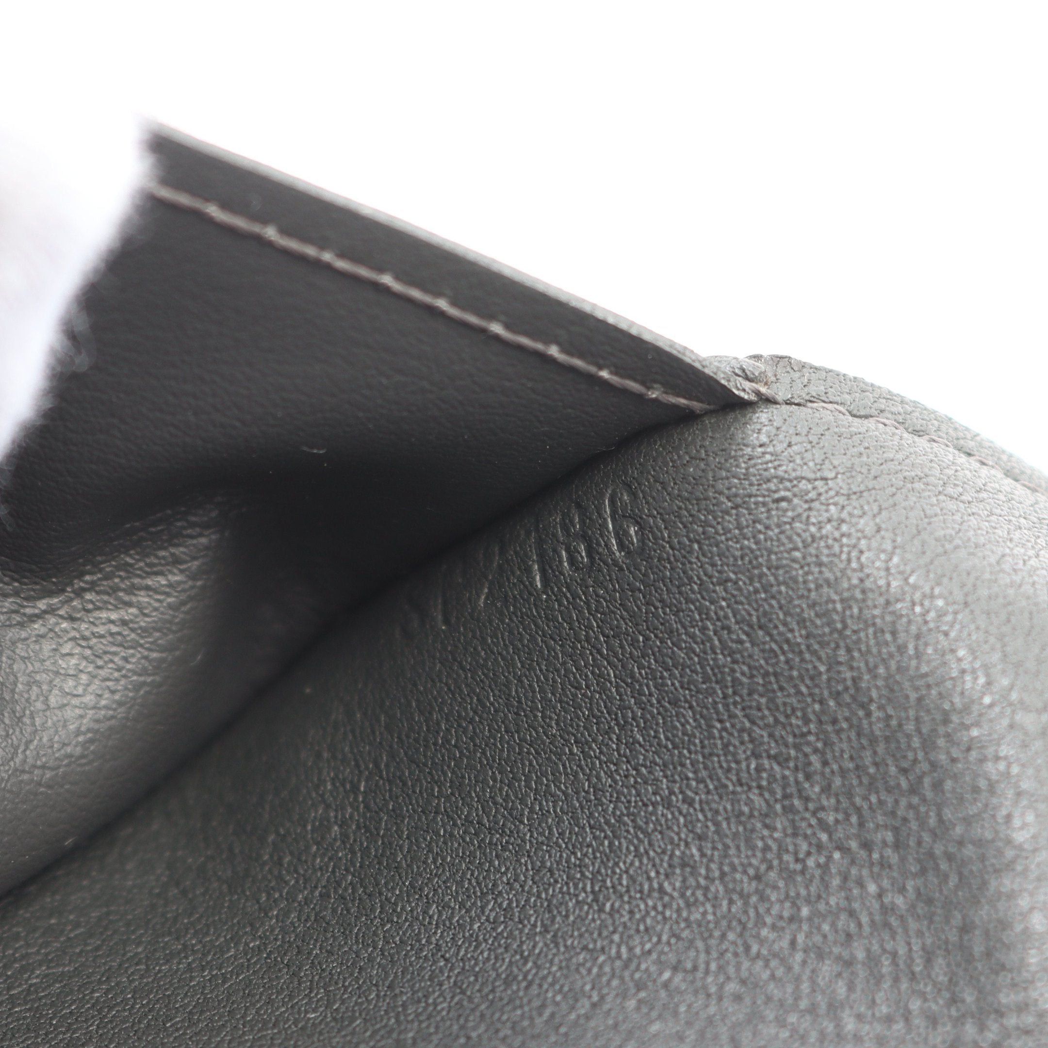 Louis Vuitton Louis Vuitton Portefeuil Brother Taurillon Anthracite Bi-Fold Long Wallet Leather Gray Green Size ONE SIZE - 6 Thumbnail