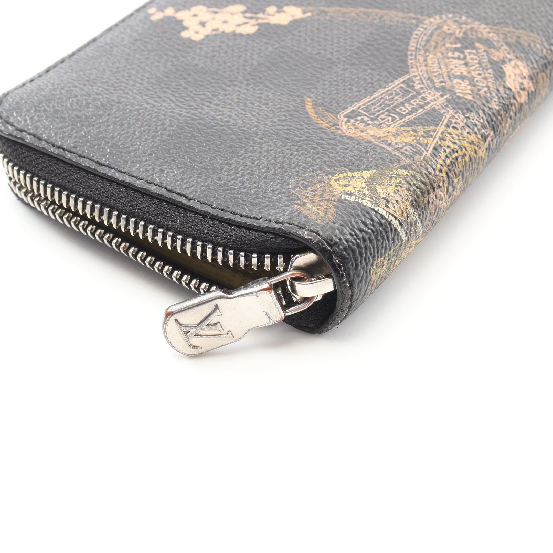 Louis Vuitton Louis Vuitton Zippy Wallet Vertical Damier Graphite Round Zipper Long Animal Print Black Multicolor Size ONE SIZE - 13 Thumbnail