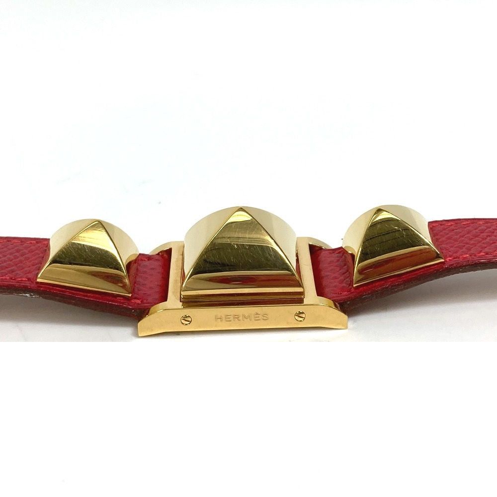Hermes Hermes Medor Quartz Bracelet Watch Wristwatch Gp Women Gold Size ONE SIZE - 11 Thumbnail