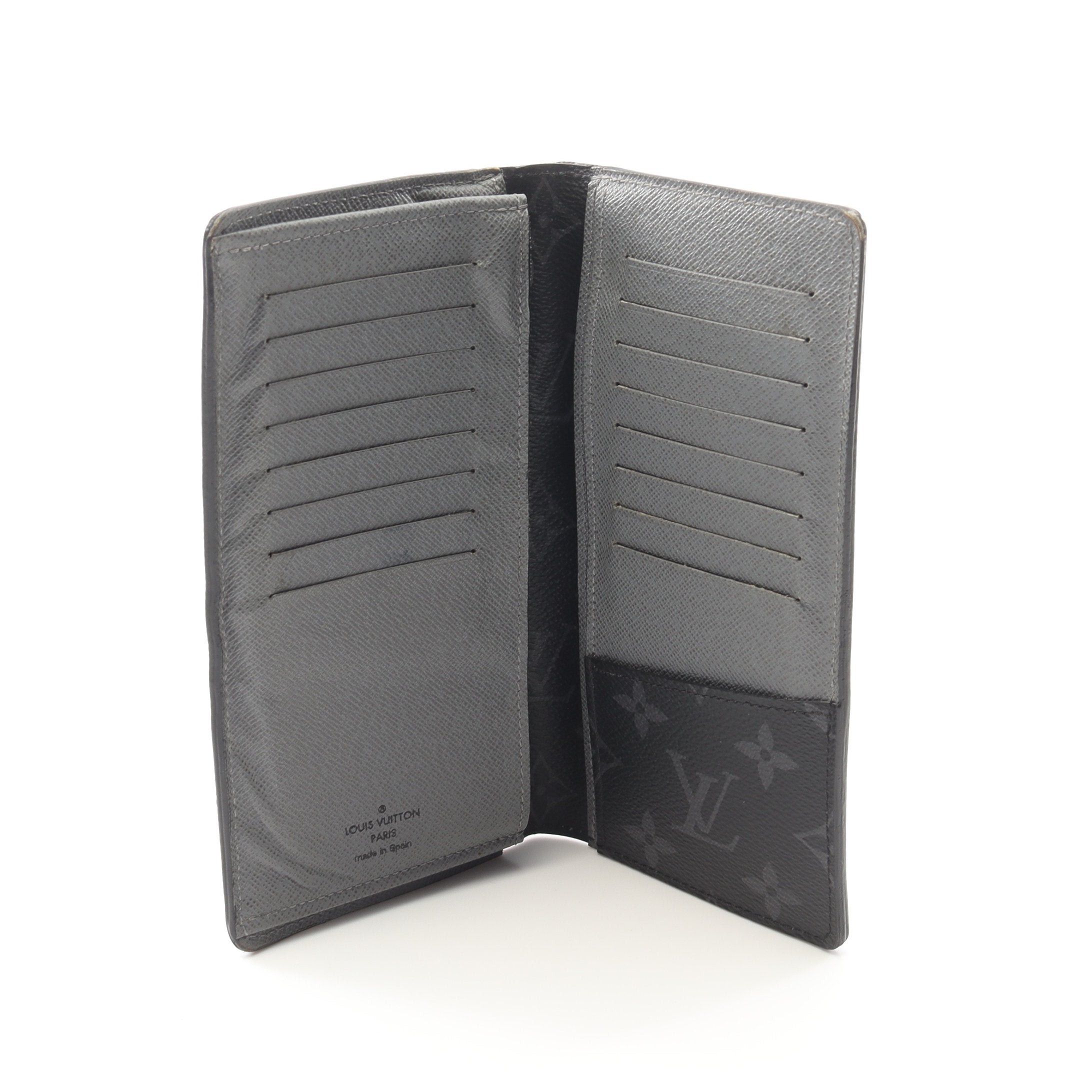 Louis Vuitton Louis Vuitton Portefeuil Brother Epi Monogram Eclipse Bi-Fold Long Wallet Leather Green Gray Size ONE SIZE - 3 Thumbnail
