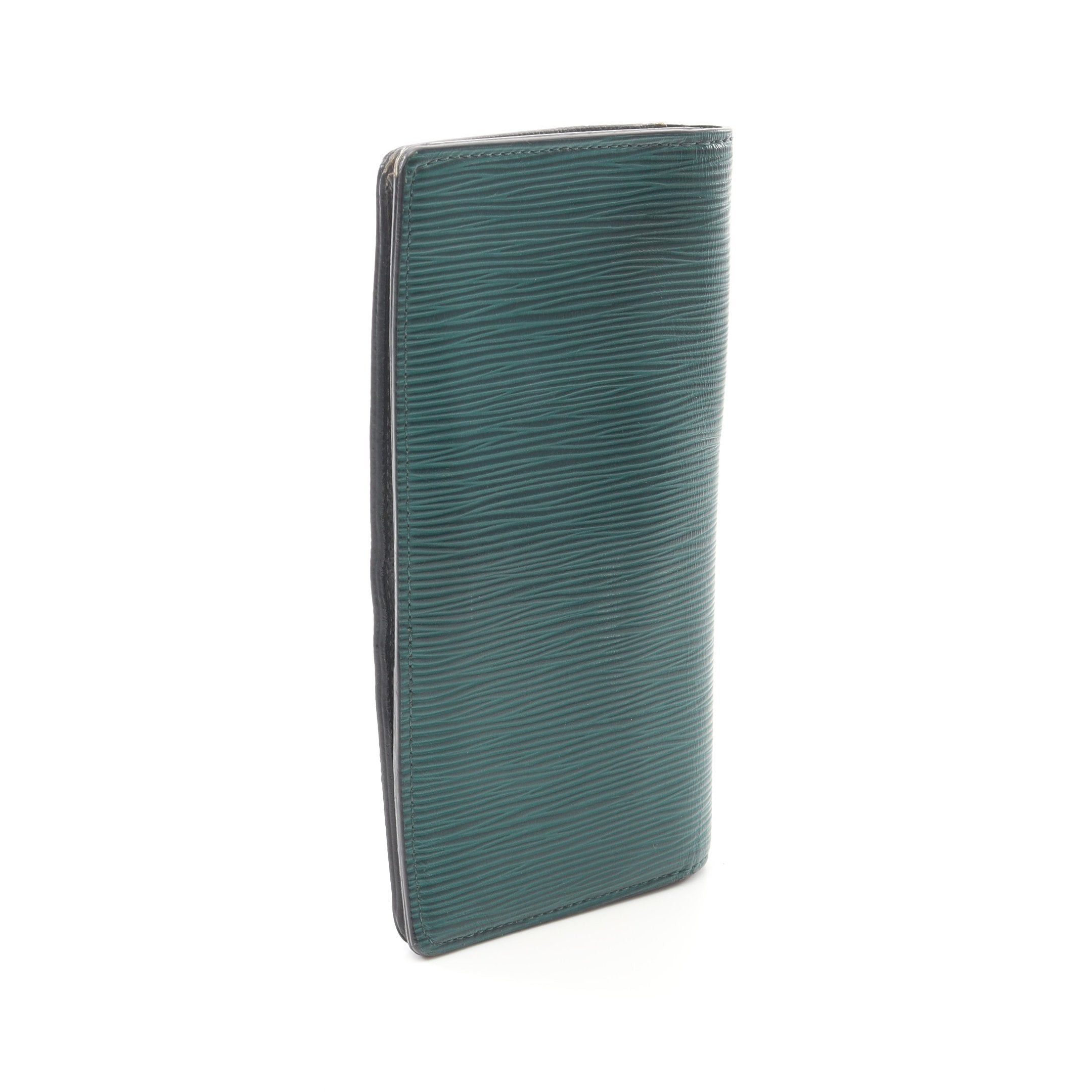 Louis Vuitton Louis Vuitton Portefeuil Brother Epi Monogram Eclipse Bi-Fold Long Wallet Leather Green Gray Size ONE SIZE - 2 Thumbnail