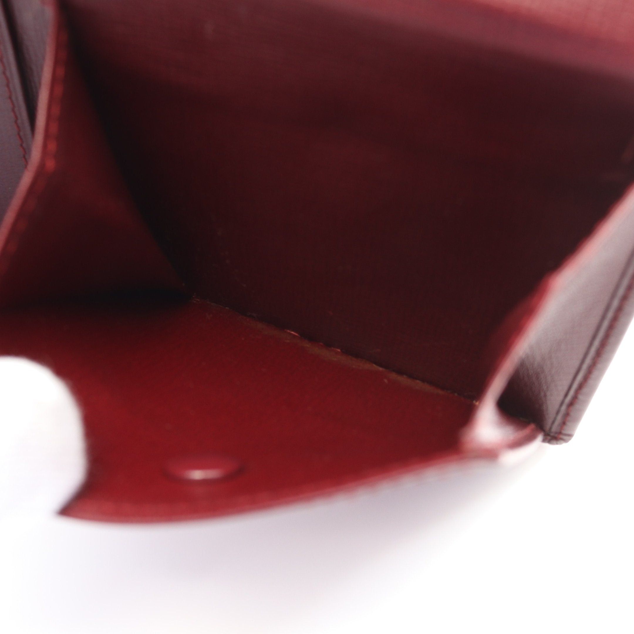 Cartier Cartier Mast Line Bi-Fold Wallet Leather Bordeaux Size ONE SIZE - 6 Thumbnail