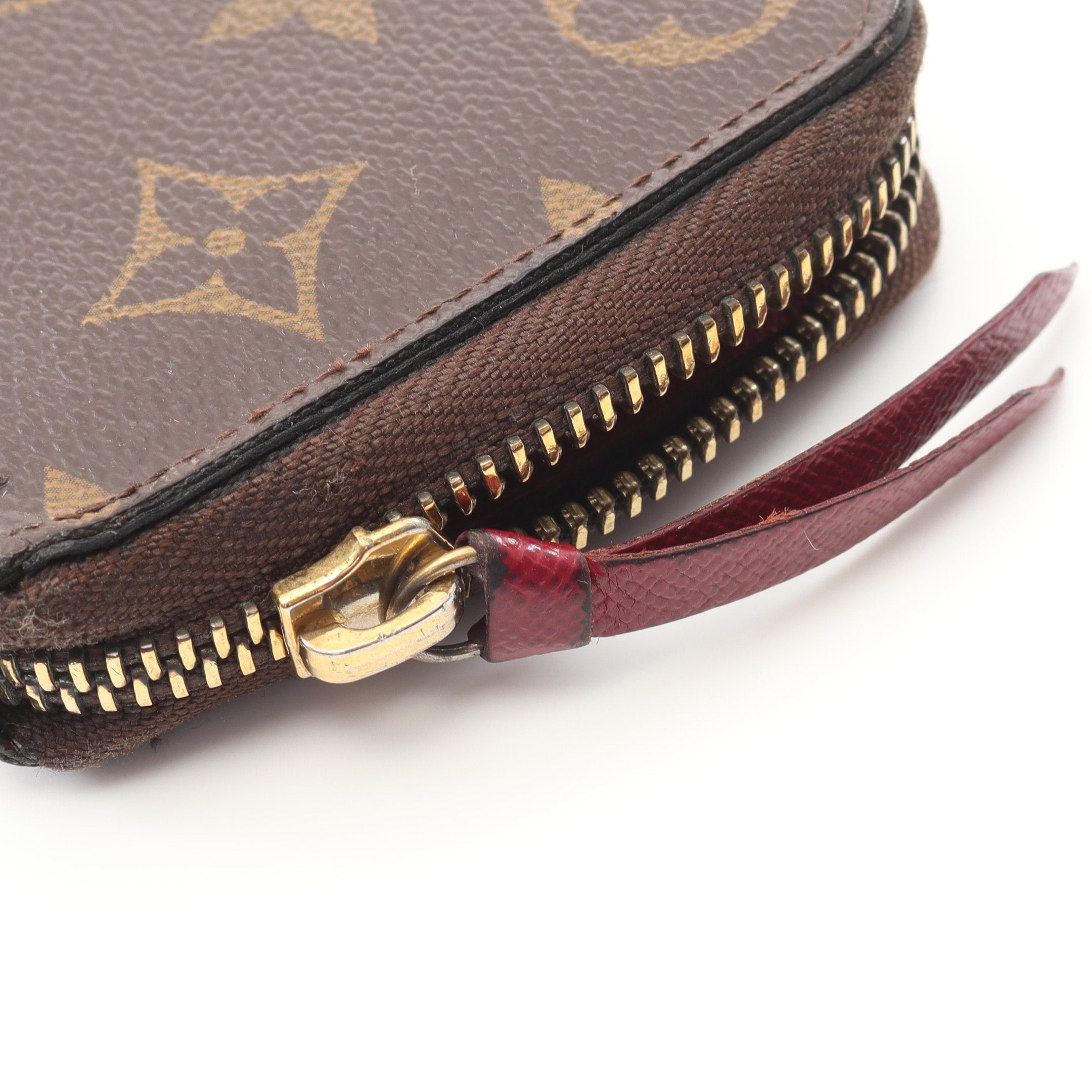 Louis Vuitton Louis Vuitton Portefeuil Clemence Monogram Fuchsia Round Zipper Long Wallet Leather Brown Pink Purple Size ONE SIZE - 10 Thumbnail