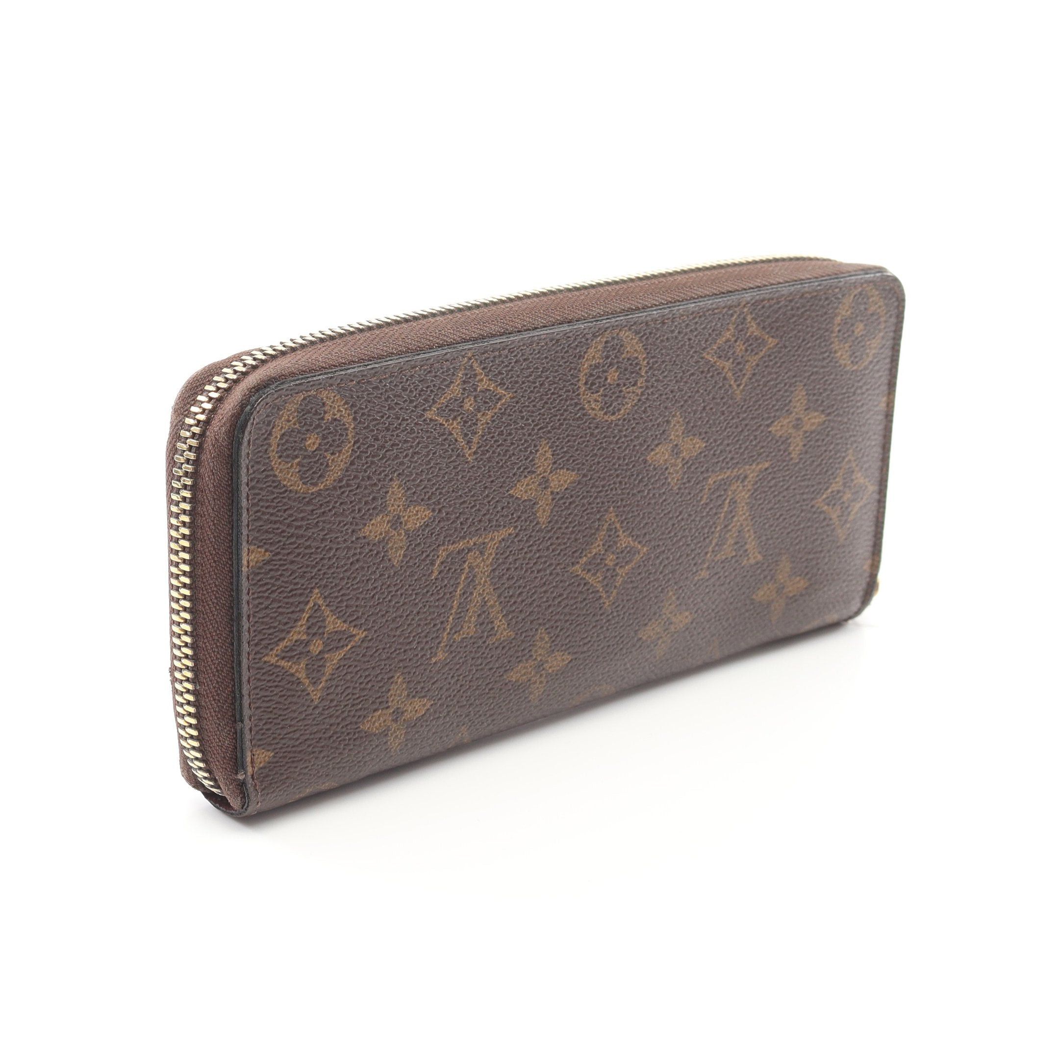 Louis Vuitton Louis Vuitton Portefeuil Clemence Monogram Fuchsia Round Zipper Long Wallet Leather Brown Pink Purple Size ONE SIZE - 2 Thumbnail