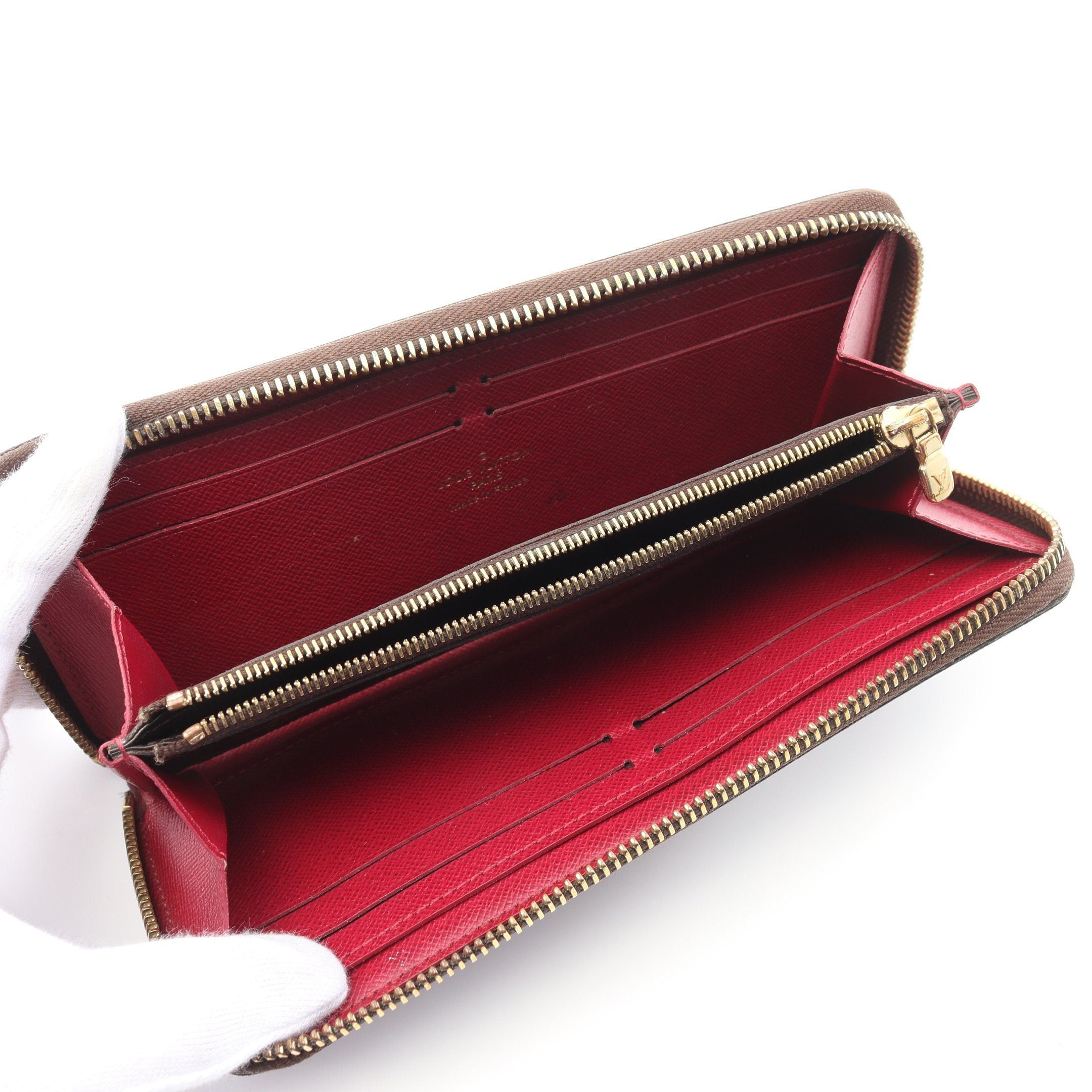 Louis Vuitton Louis Vuitton Portefeuil Clemence Monogram Fuchsia Round Zipper Long Wallet Leather Brown Pink Purple Size ONE SIZE - 3 Thumbnail