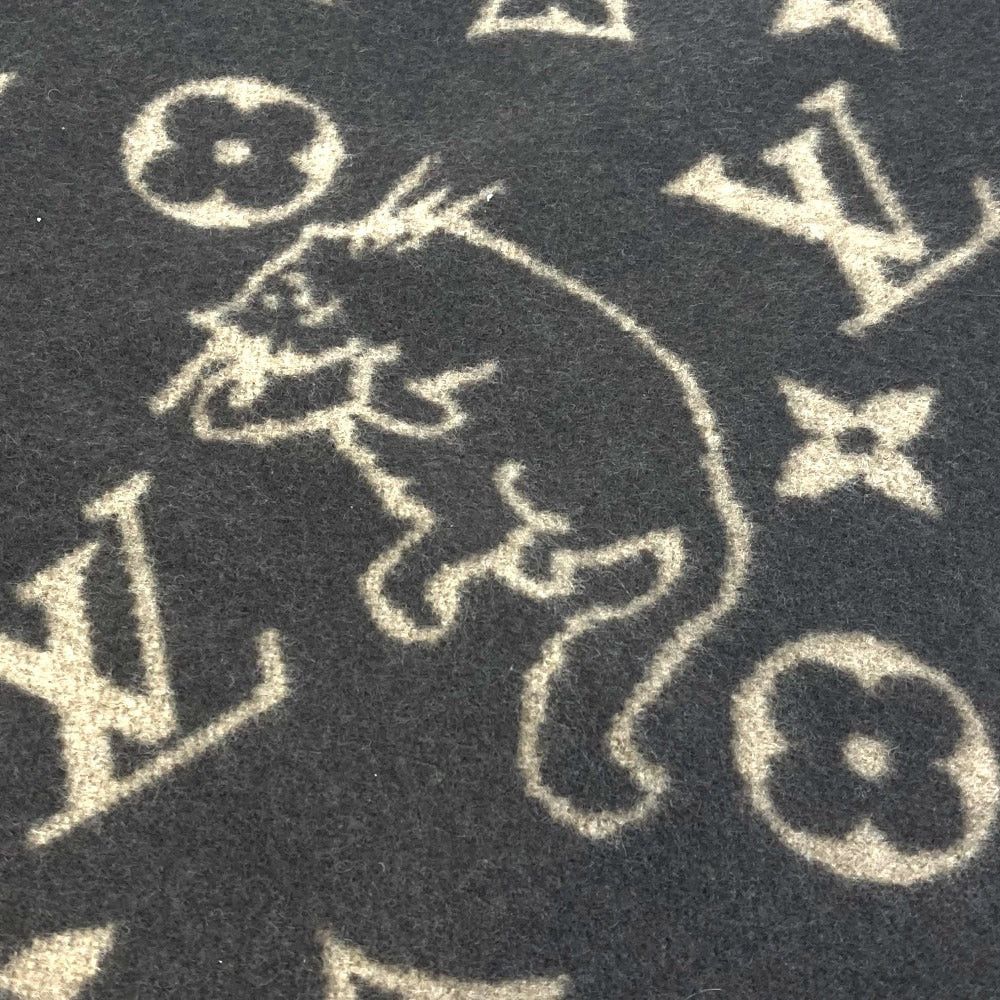 Louis Vuitton Louis Vuitton Mp2260 Cuverture Small Catgram Interior Blanket Cat Wool/Cashmere Unisex Brown Size ONE SIZE - 3 Thumbnail