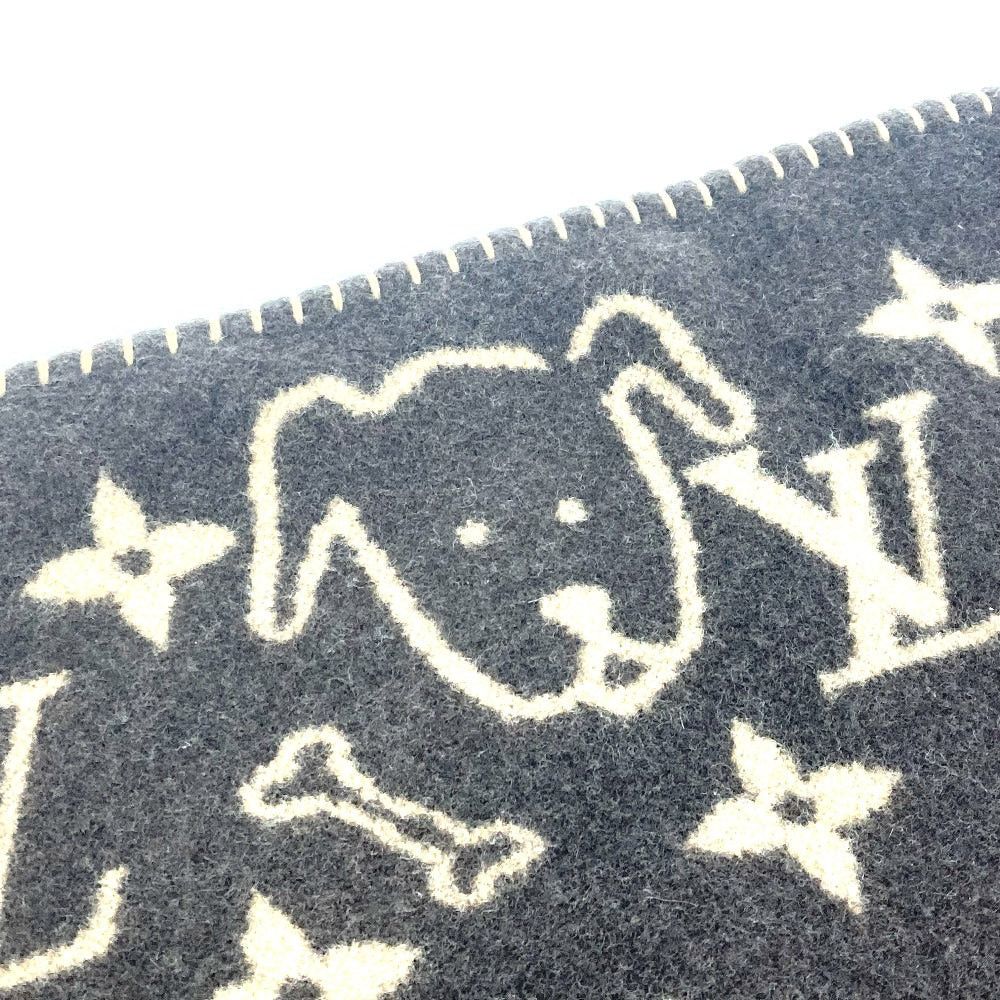 Louis Vuitton Louis Vuitton Mp2260 Cuverture Small Catgram Interior Blanket Cat Wool/Cashmere Unisex Brown Size ONE SIZE - 4 Thumbnail