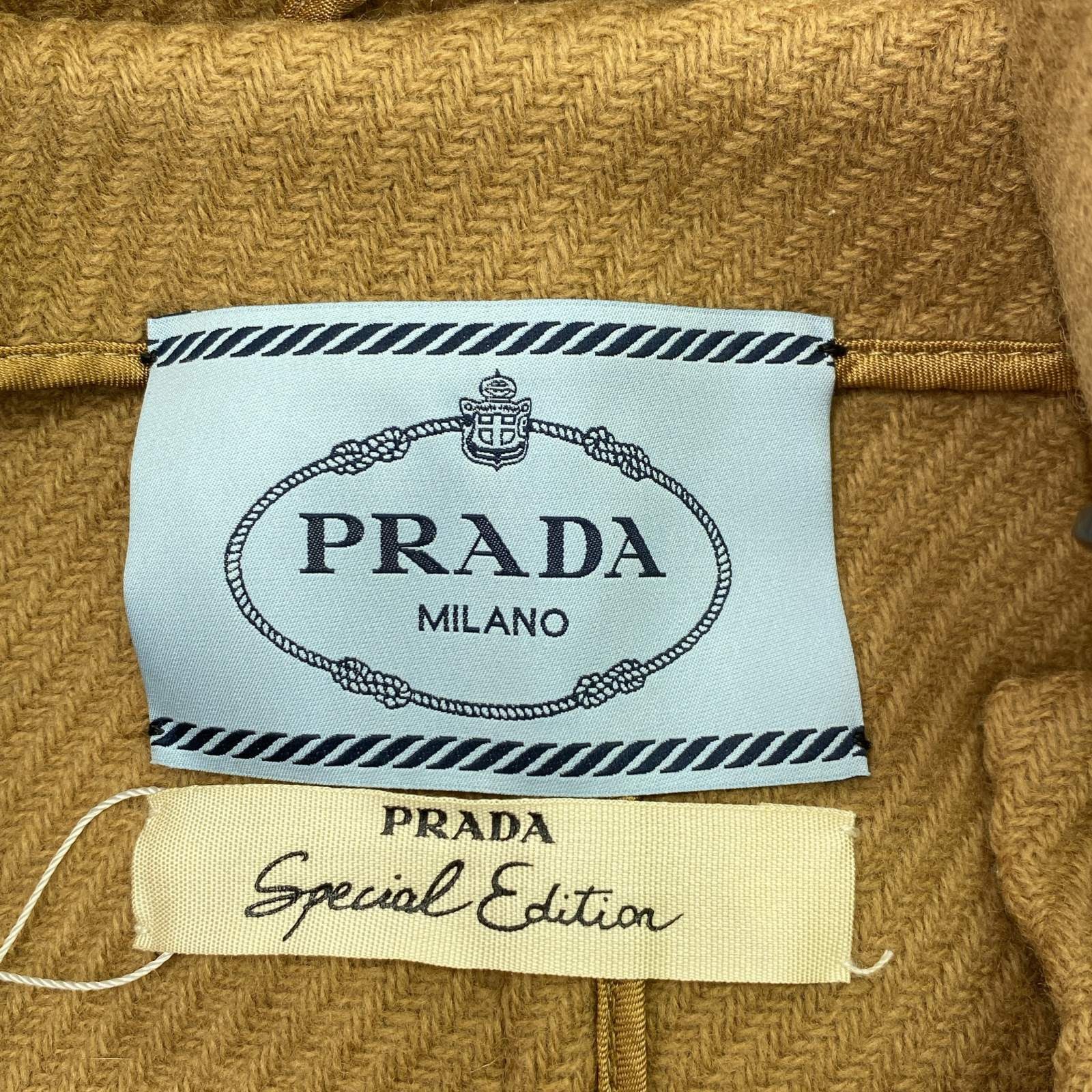 Prada Prada Jacket Camel Hair #38 Duffle Coat Wool Brown Size ONE SIZE - 5 Thumbnail