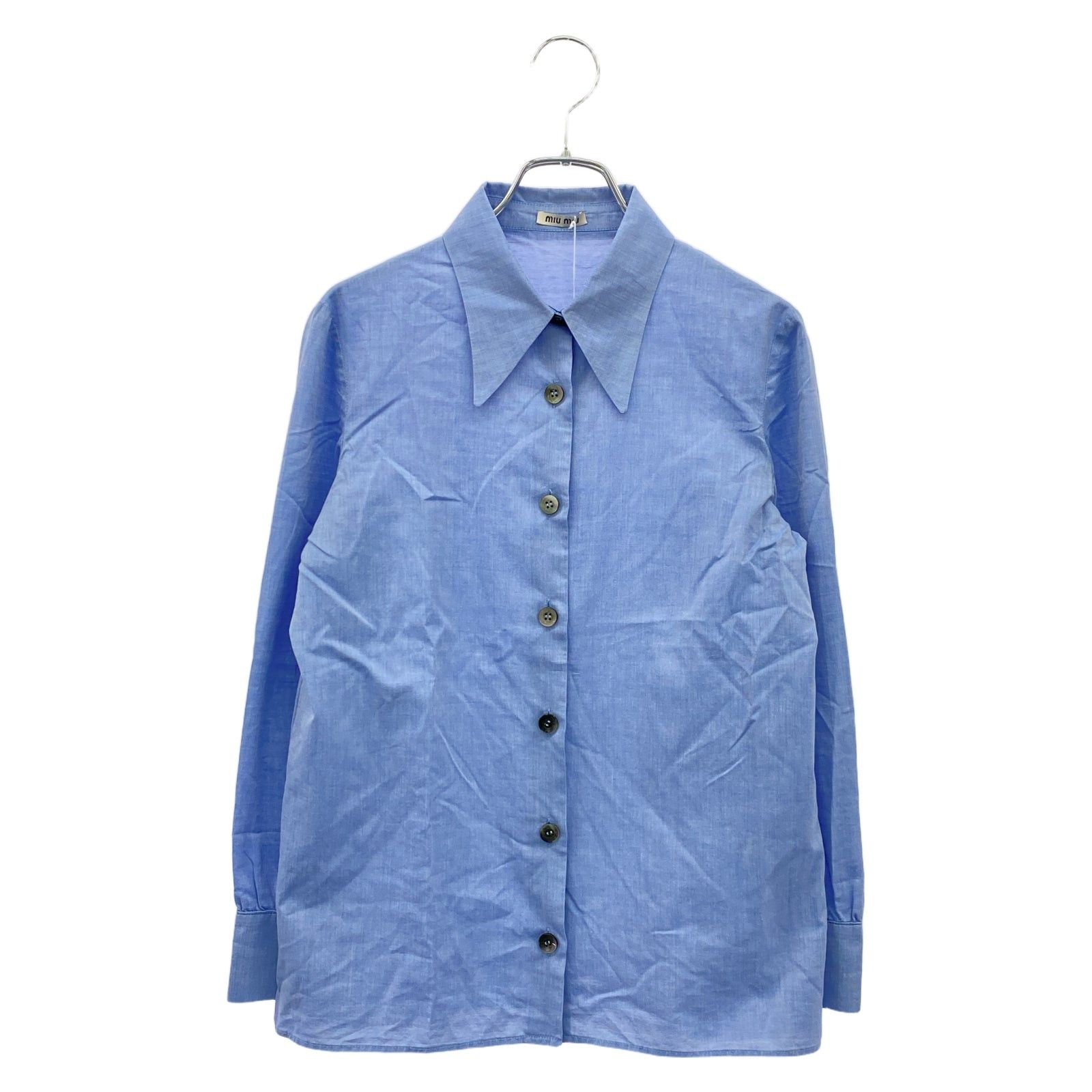 Miu Miu Miu Miu Shirt Cotton Blue Size ONE SIZE - 10 Thumbnail