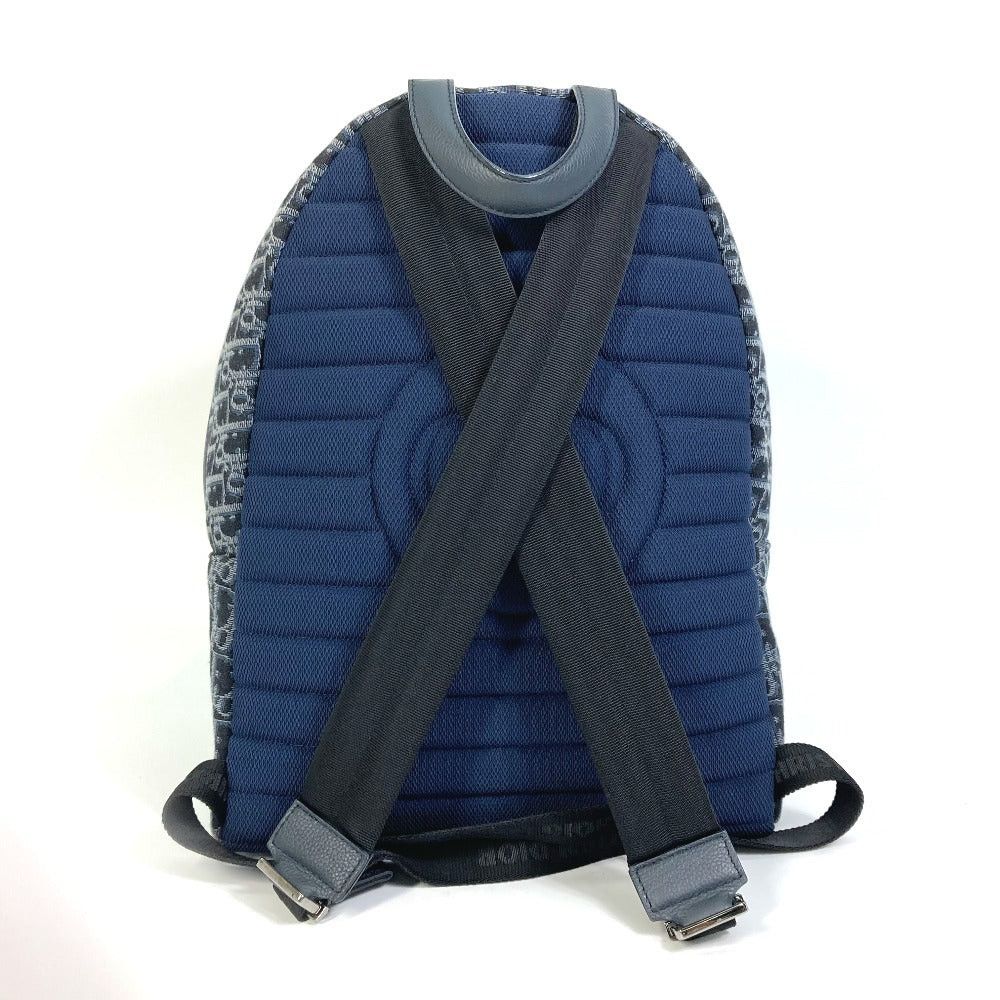 Dior Dior Trotteur Oblique Backpack Briefcase Rucksack Canvas/Leather Men Navy Size ONE SIZE - 2 Thumbnail