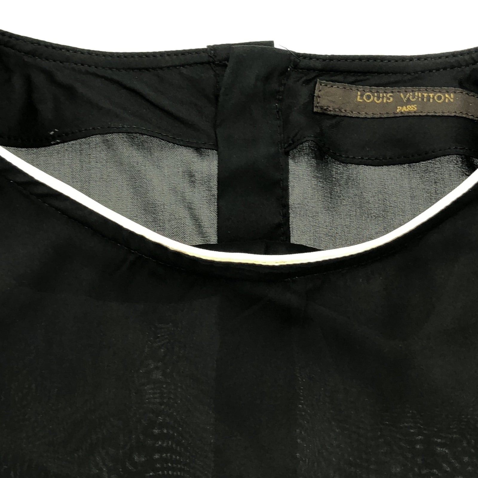 Louis Vuitton Louis Vuitton One Piece Silk Black Size ONE SIZE - 10 Thumbnail