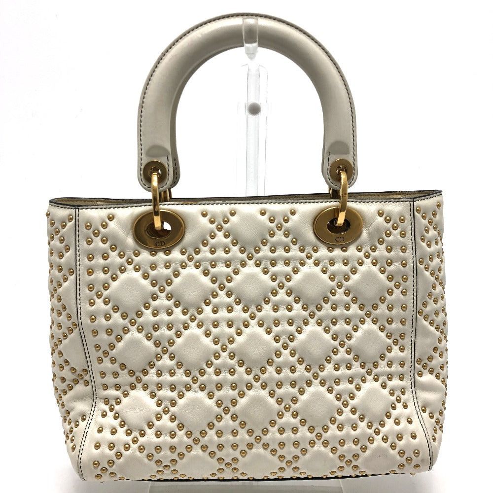 Dior Dior M0579Cvnz030Etf Canape Tote Bag Briefcase Lady Ladydior Handbag Leather Women White Size ONE SIZE - 2 Thumbnail