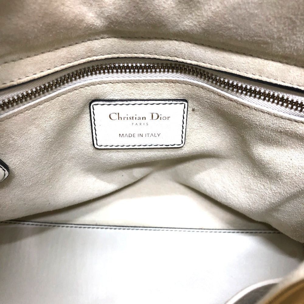 Dior Dior M0579Cvnz030Etf Canape Tote Bag Briefcase Lady Ladydior Handbag Leather Women White Size ONE SIZE - 11 Thumbnail
