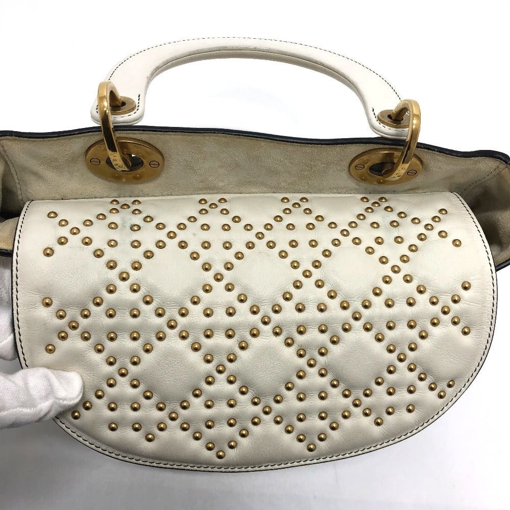Dior Dior M0579Cvnz030Etf Canape Tote Bag Briefcase Lady Ladydior Handbag Leather Women White Size ONE SIZE - 6 Thumbnail