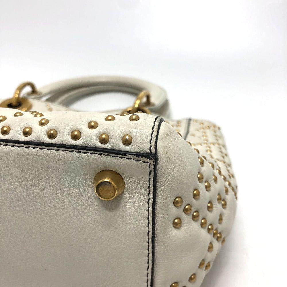 Dior Dior M0579Cvnz030Etf Canape Tote Bag Briefcase Lady Ladydior Handbag Leather Women White Size ONE SIZE - 8 Thumbnail