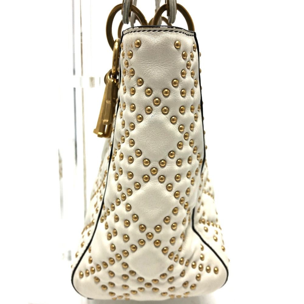 Dior Dior M0579Cvnz030Etf Canape Tote Bag Briefcase Lady Ladydior Handbag Leather Women White Size ONE SIZE - 3 Thumbnail