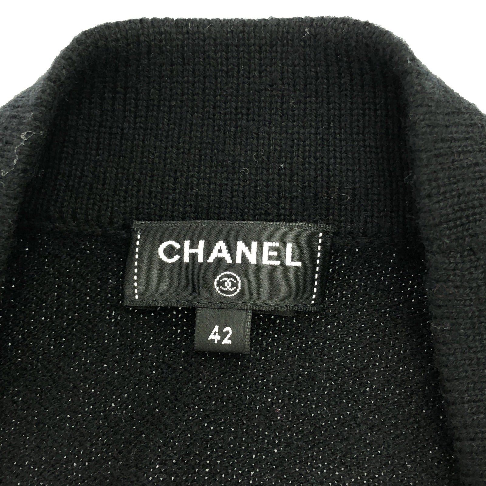 Chanel Chanel Cardigan Cashmere Black Size ONE SIZE - 5 Thumbnail