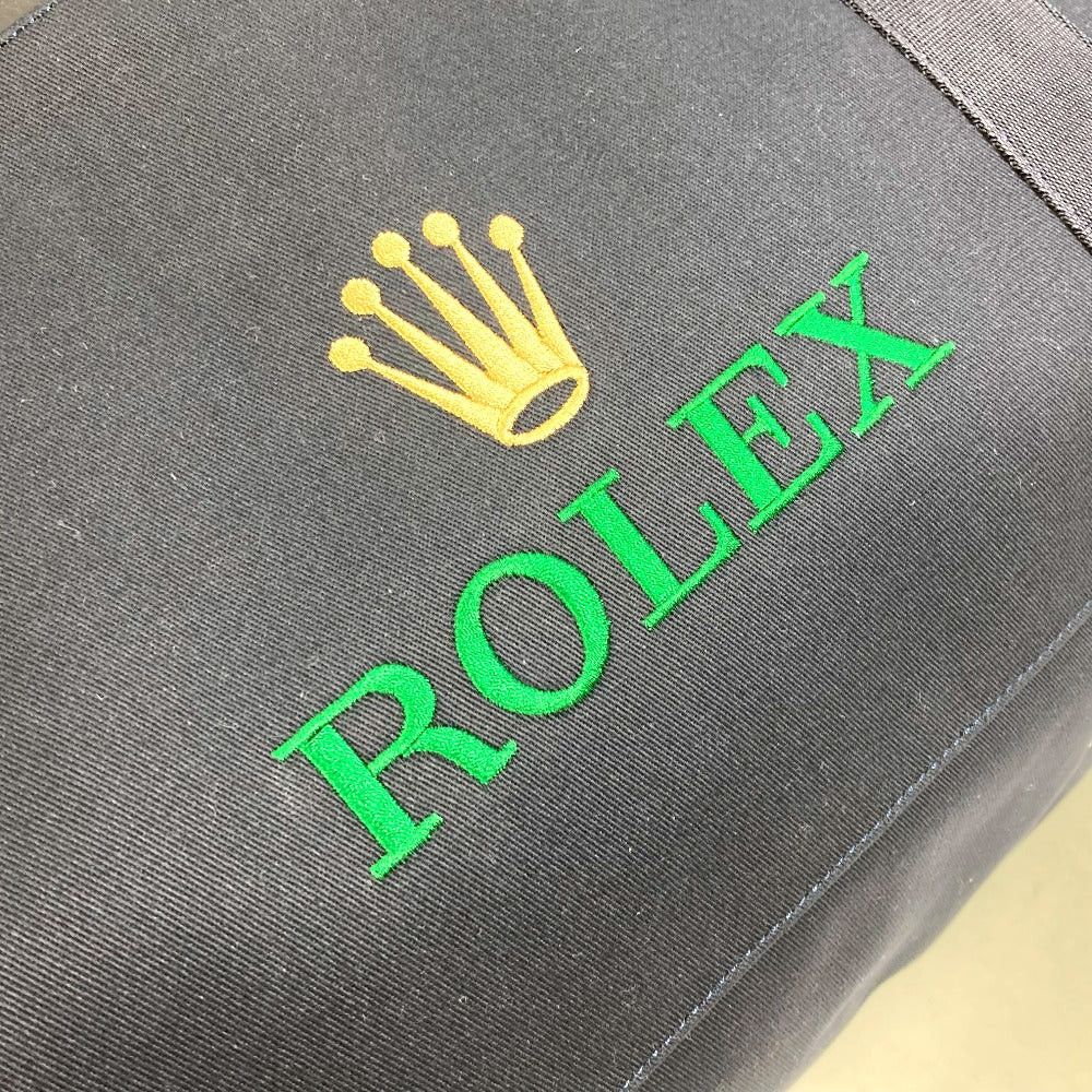 Rolex Rolex Logo Embroidery Sports Bag Briefcase 2 Way Travel Bags Boston Canvas Unisex Navy Size ONE SIZE - 5 Thumbnail