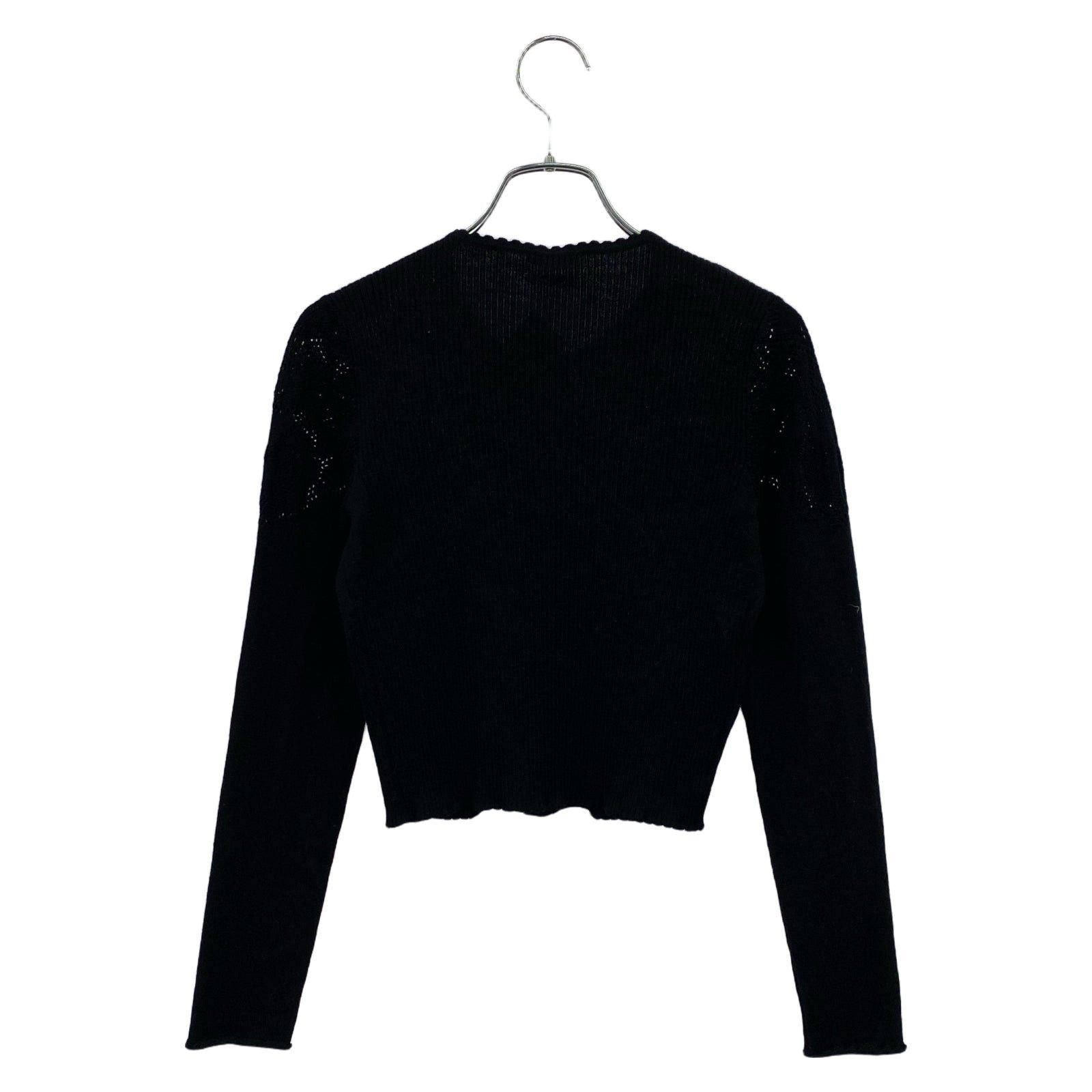 Miu Miu Miu Miu Knit Cardigan Wool Black Size ONE SIZE - 2 Thumbnail