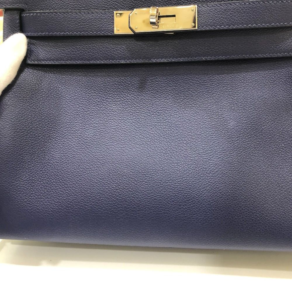 Hermes Hermes Kelly Verso 28 Inside Seam Briefcase 2 Way Bag Shoulder Handbag Evercolor Women Blue Ankle/Blue Jellyfish Silver Fittings Size ONE SIZE - 15 Thumbnail