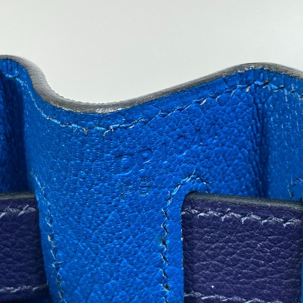 Hermes Hermes Kelly Verso 28 Inside Seam Briefcase 2 Way Bag Shoulder Handbag Evercolor Women Blue Ankle/Blue Jellyfish Silver Fittings Size ONE SIZE - 11 Thumbnail