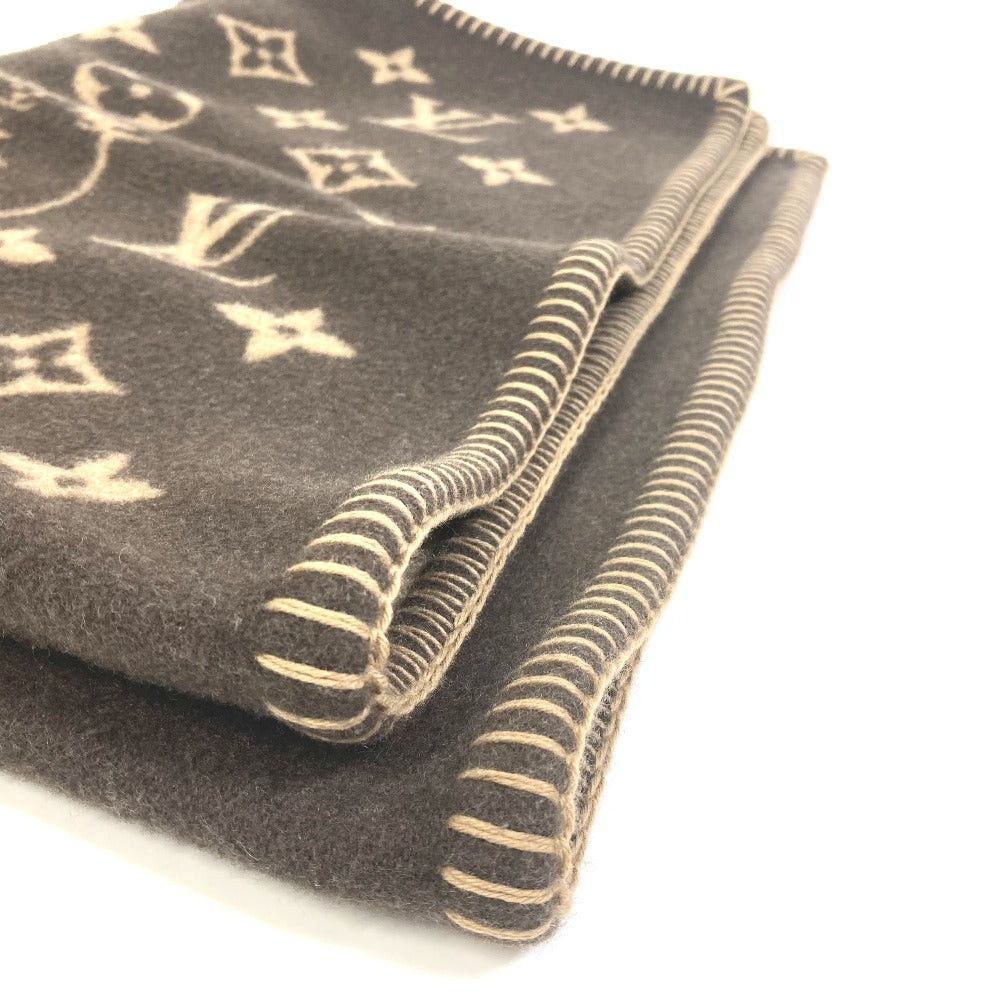 Louis Vuitton Louis Vuitton Mp2260 Blanket Interior Cuverture Small Catgram Cat Animal Wool Women Brown Size ONE SIZE - 6 Thumbnail