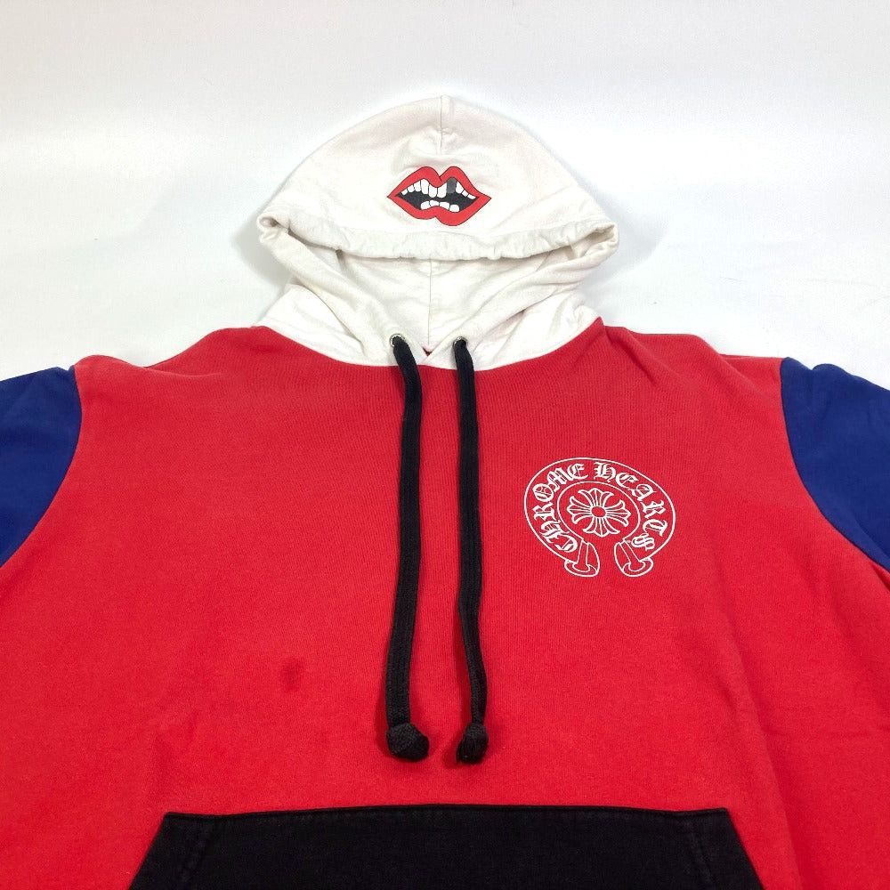 Chrome Hearts Chrome Hearts Matty Boy Ppo Hd Chomper Plvr Mattie Tricolor Chompers Pullover Tops Hooded Sweatshirt Cotton Men Red X Black Blue Size US S / EU 44-46 / 1 - 3 Thumbnail