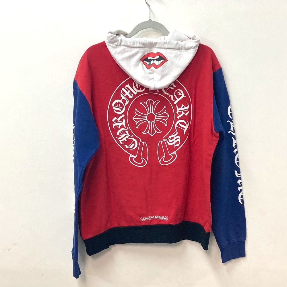 Chrome Hearts Chrome Hearts Matty Boy Ppo Hd Chomper Plvr Mattie Tricolor Chompers Pullover Tops Hooded Sweatshirt Cotton Men Red X Black Blue Size US S / EU 44-46 / 1 - 2 Thumbnail