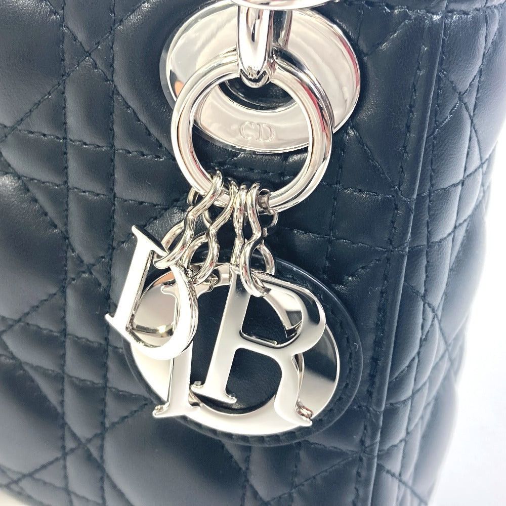 Dior Dior Lady Ladydior Canape Mini Briefcase 2 Way Bag Handbag Shoulder Leather Women Black Size ONE SIZE - 5 Thumbnail