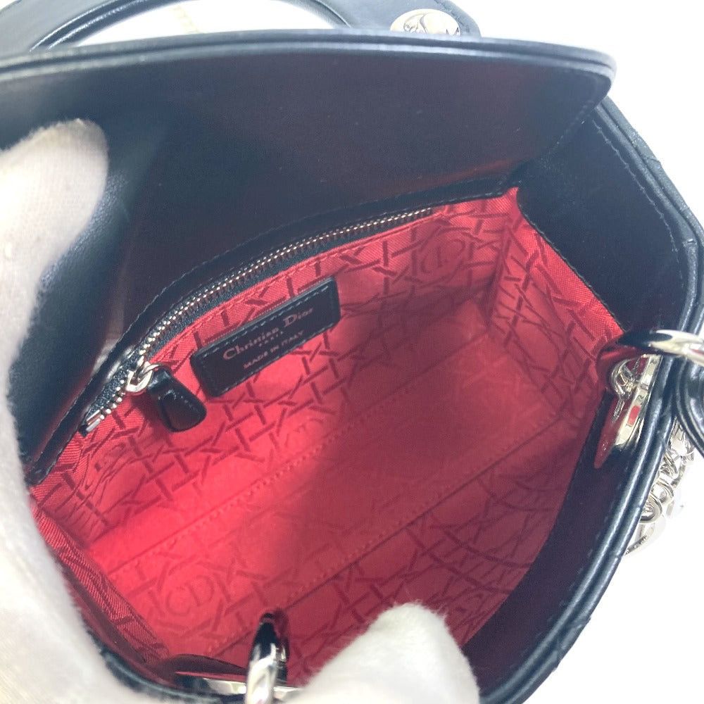 Dior Dior Lady Ladydior Canape Mini Briefcase 2 Way Bag Handbag Shoulder Leather Women Black Size ONE SIZE - 10 Thumbnail