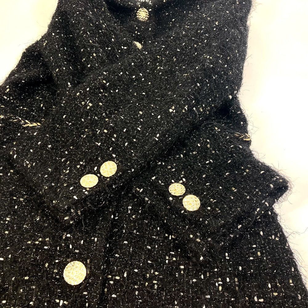 Chanel Chanel P73115 Lamé Tweed Matelasse Coma Mark Button 22A Long Sleeves Apparel (Clothing) Coat Nylon Women Black Size XS / US 0-2 / IT 36-38 - 7 Thumbnail
