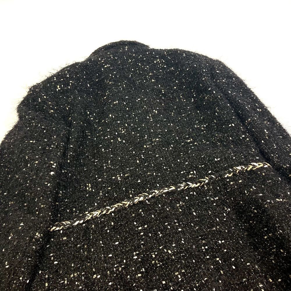 Chanel Chanel P73115 Lamé Tweed Matelasse Coma Mark Button 22A Long Sleeves Apparel (Clothing) Coat Nylon Women Black Size XS / US 0-2 / IT 36-38 - 4 Thumbnail