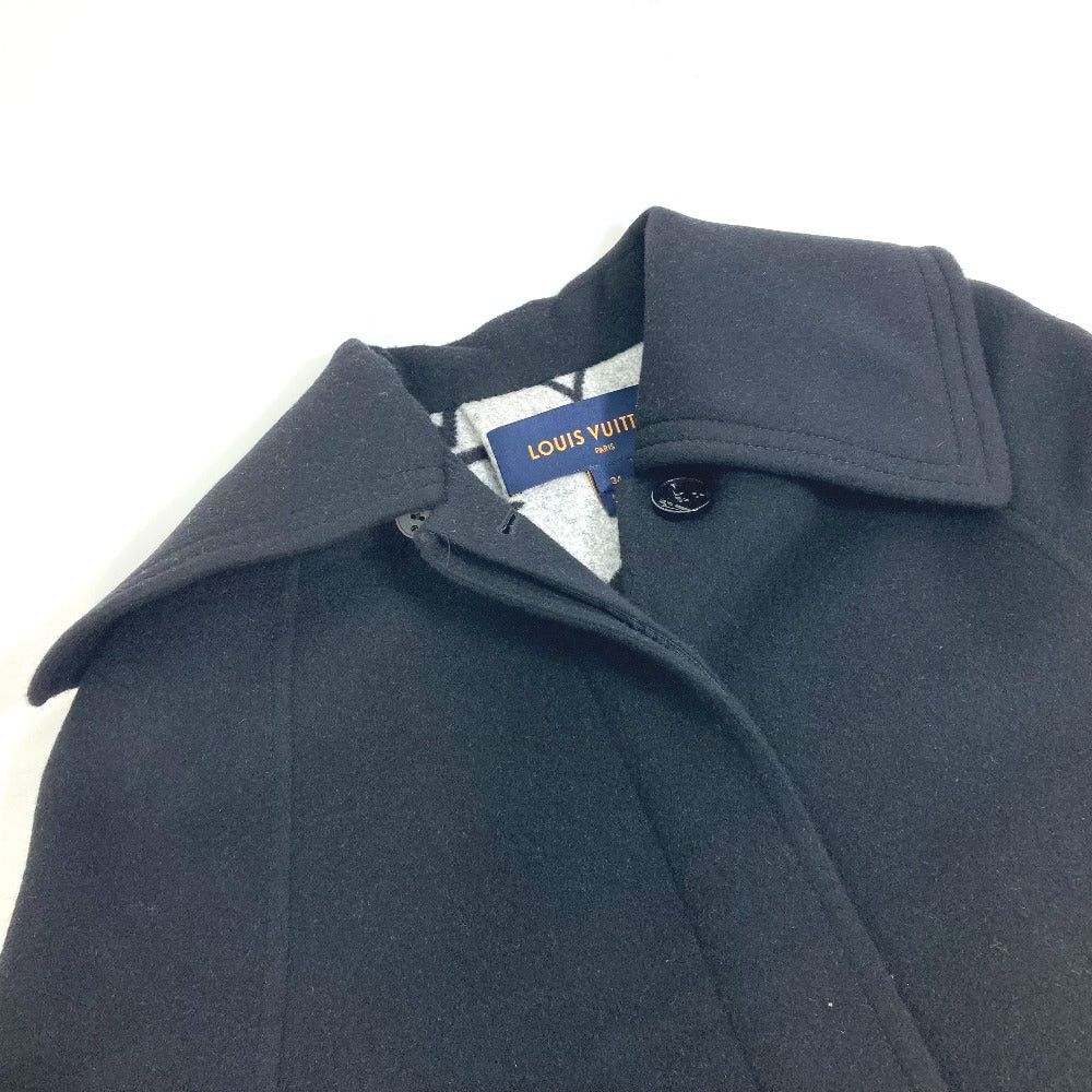 Louis Vuitton Louis Vuitton Fkco04 Giant Monogram Cloak Coat Apparel (Clothing) Poncho Wool Women Black Size XS / US 0-2 / IT 36-38 - 5 Thumbnail