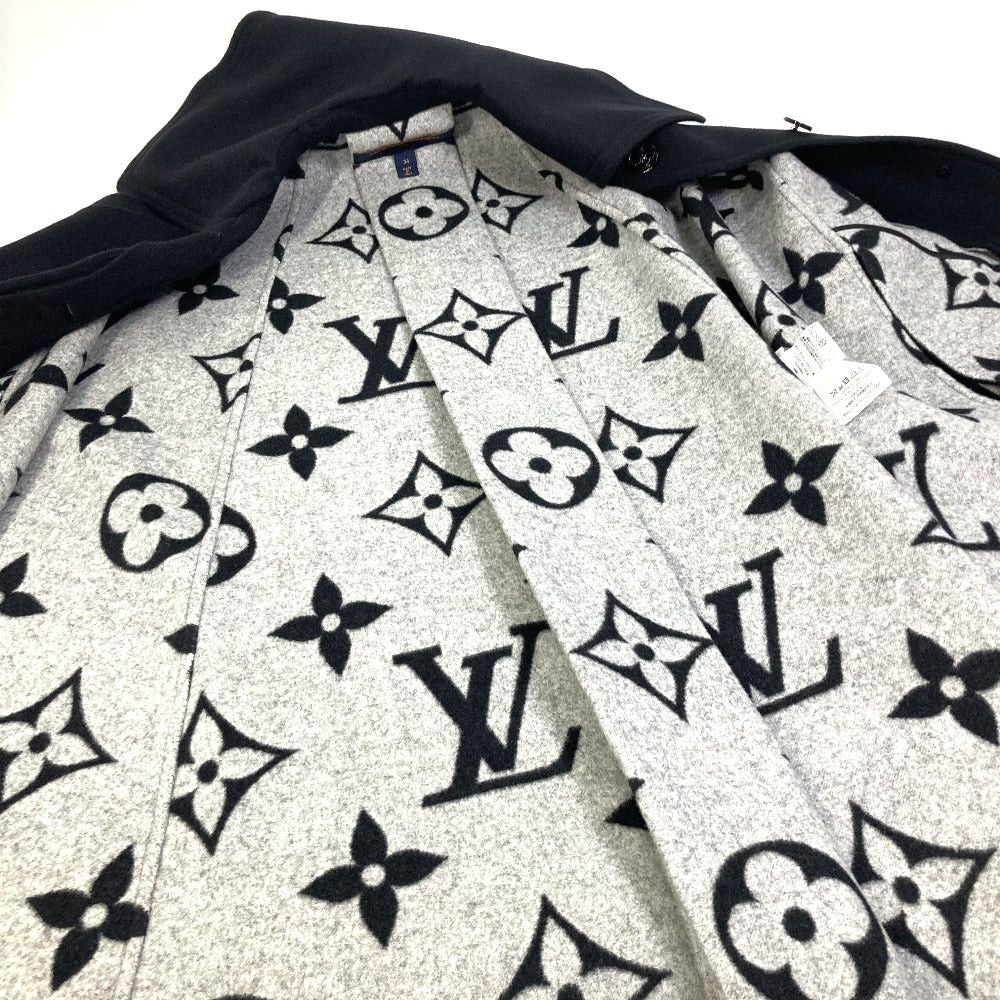 Louis Vuitton Louis Vuitton Fkco04 Giant Monogram Cloak Coat Apparel (Clothing) Poncho Wool Women Black Size XS / US 0-2 / IT 36-38 - 6 Thumbnail