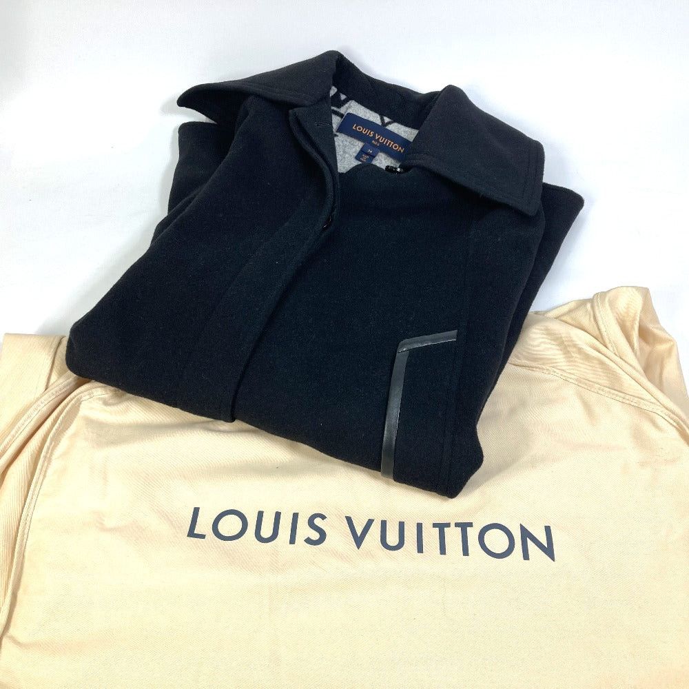 Louis Vuitton Louis Vuitton Fkco04 Giant Monogram Cloak Coat Apparel (Clothing) Poncho Wool Women Black Size XS / US 0-2 / IT 36-38 - 16 Thumbnail