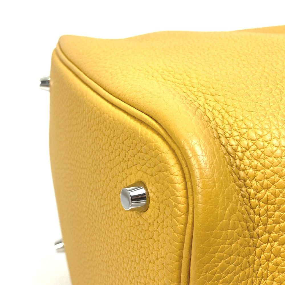 Hermes Hermes Picotin Rock Mm 22 Briefcase Tote Bag Handbag Trillon Clemence Women Jeanne Ambre X Silver Hardware Yellow Size ONE SIZE - 8 Thumbnail
